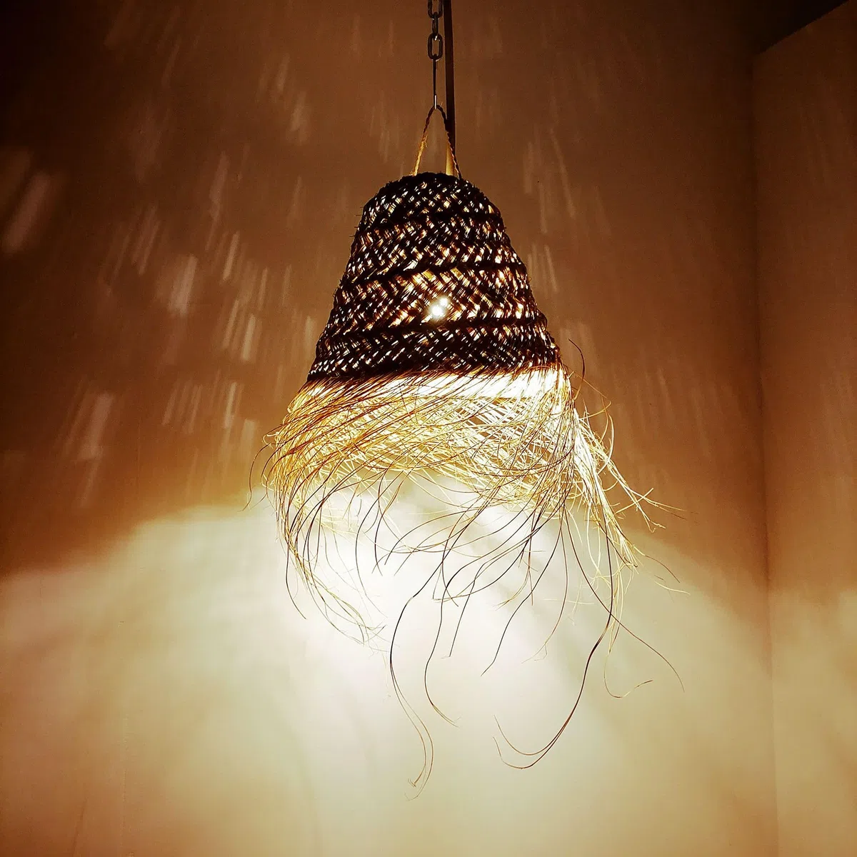 Paralume Lampadario a Sospensione in Paglia Artigianale Marocchino: Stile Etnico, Illuminazione Naturale e Accogliente 2403211001