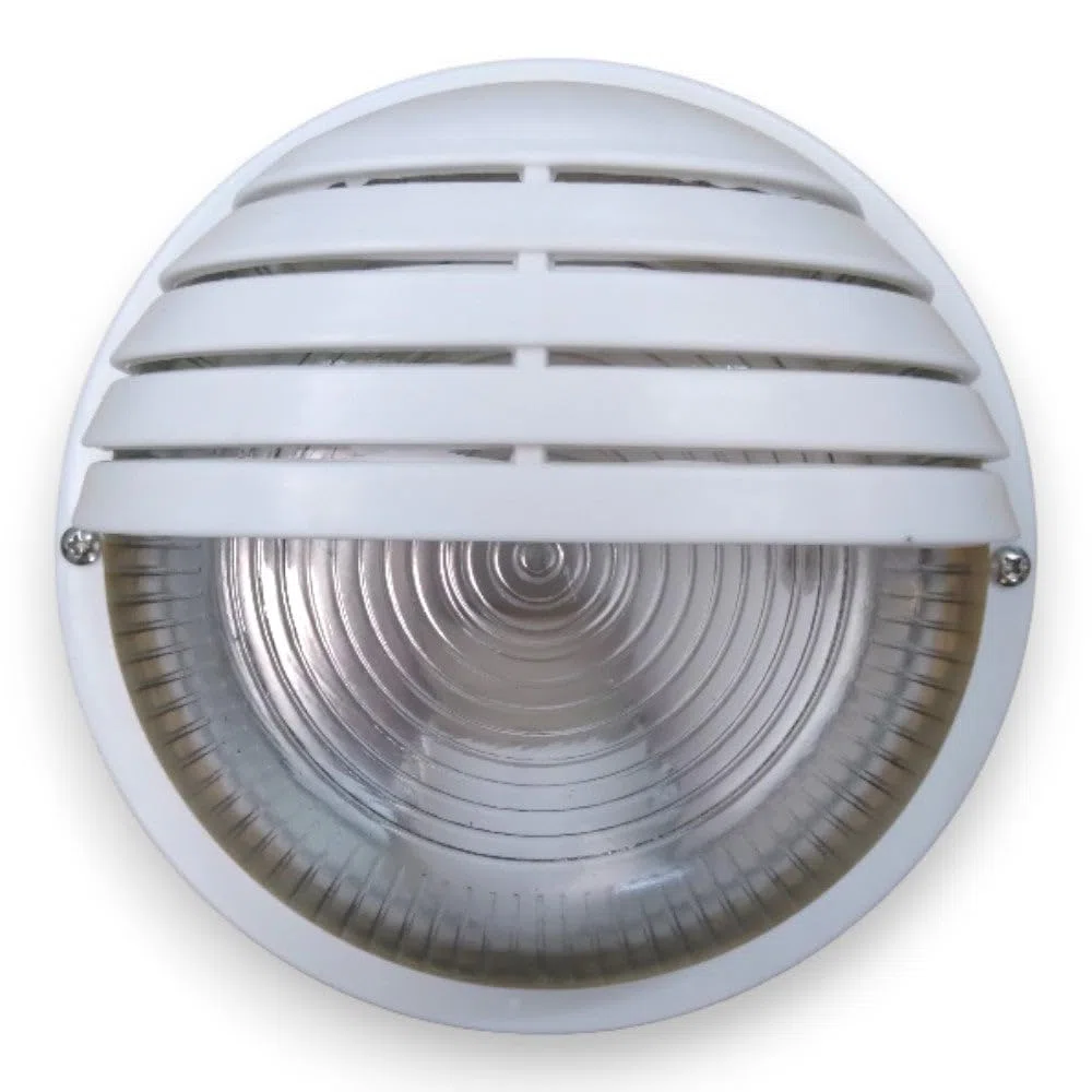 Applique plafoniera Tonda Illuminazione Esterna - Bianco