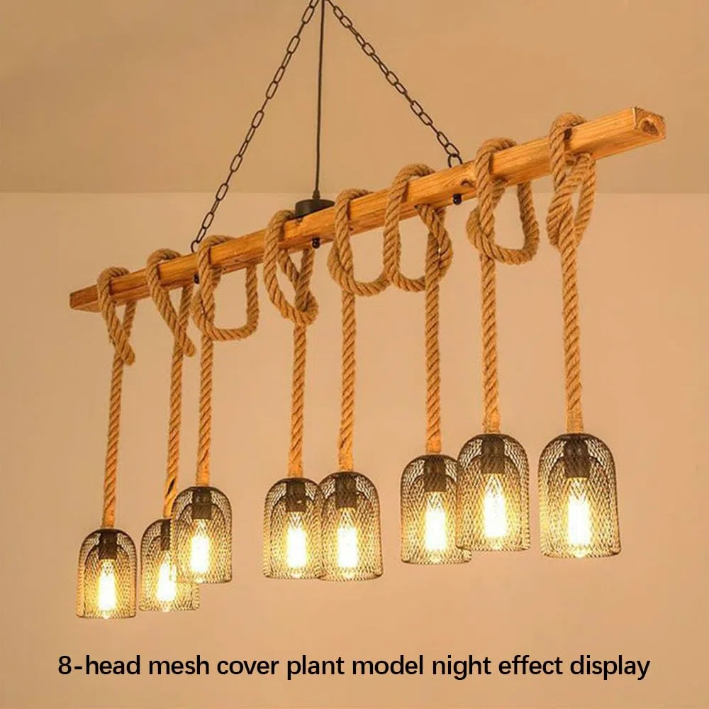 American Country Ristorante Ciondolo Luce Retrò Creatività Musica Ristorante Cassa Contatore Bar Caffè Latte Tè Negozio Abbigliamento Negozio Pianta Ciondolo Luce Lampadario (A 8 luci)
