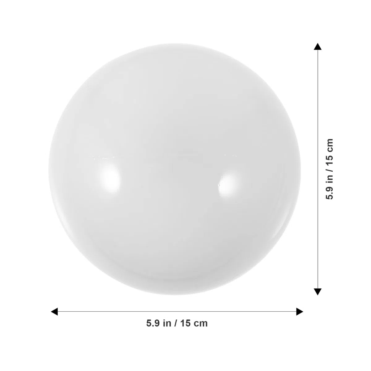 Paralume a globo in acrilico 15 cm lampada da parete esterna copriluce Paralume da patio facile da installare