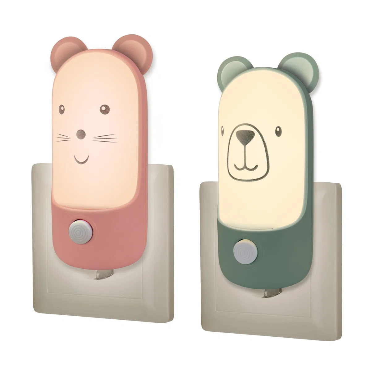 Wetry Luce Notturna Bambini da Presa con Interruttore Articoli Nanna Neonati Accessori Utili Regalo Bimba 1 Anno