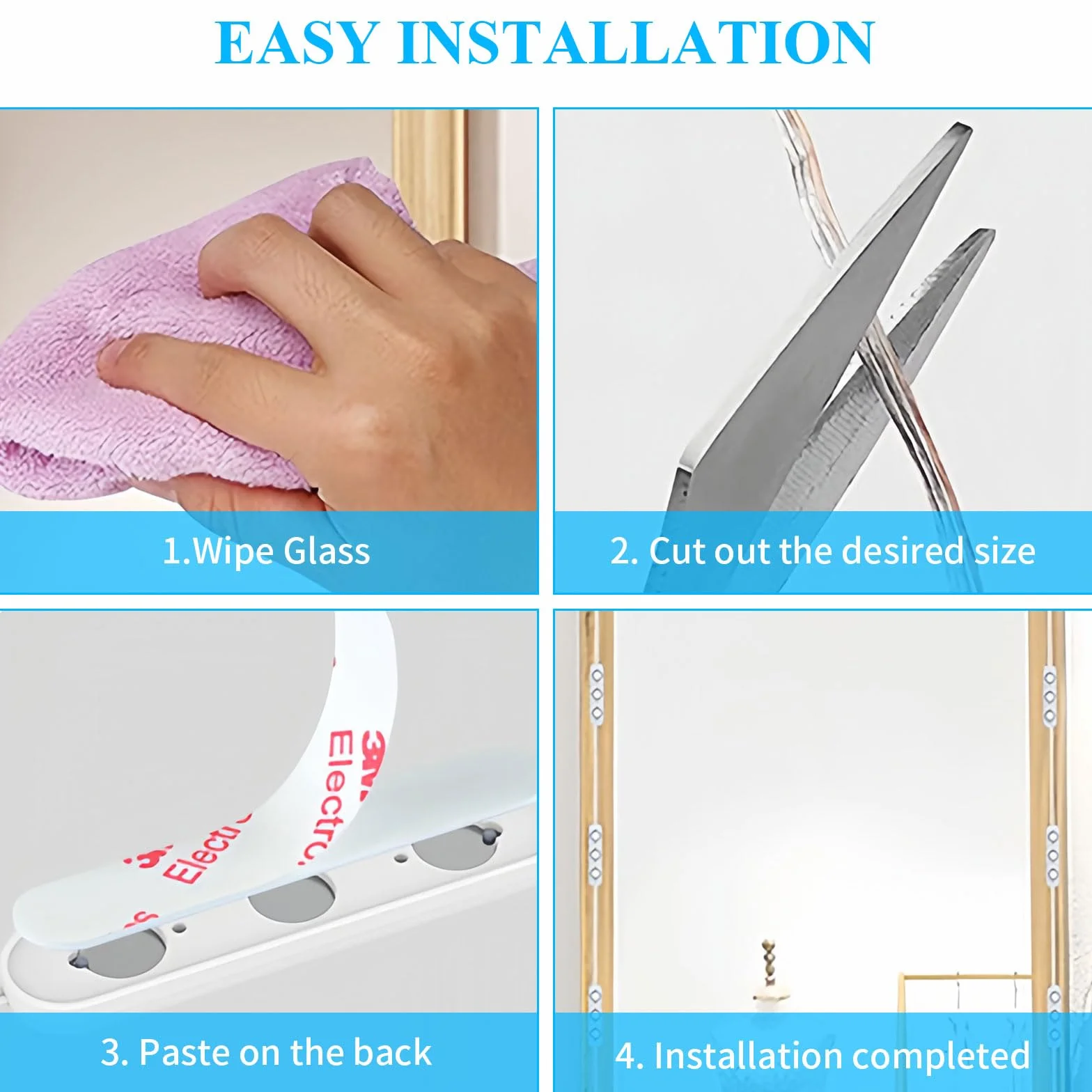 5M Luci LED da Specchio Dimmerabile 3 Colori, 60 LED Kit Illuminato per Make Up, Applica a Specchio Cosmetico e Bagno