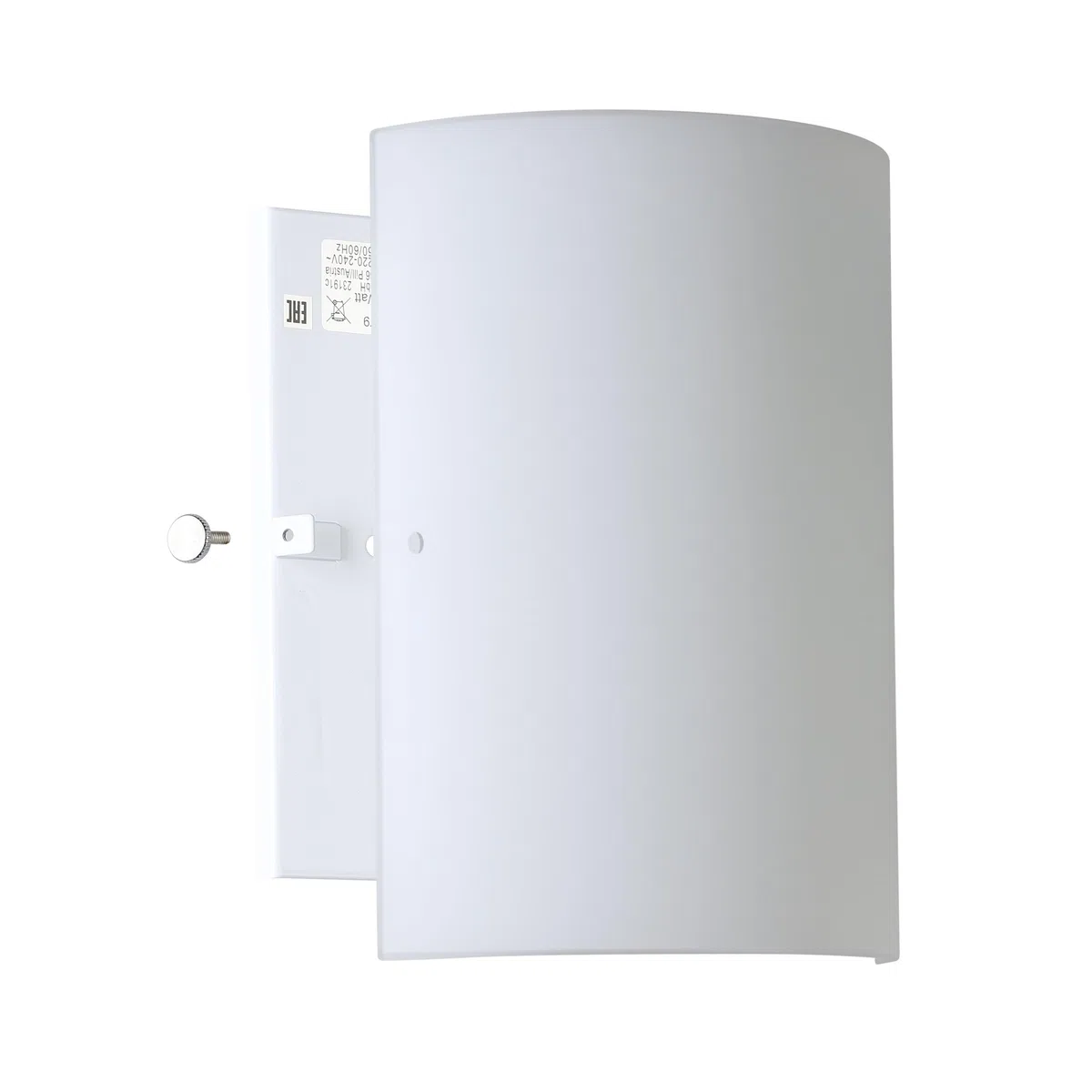 Eglo Lampada da parete Troy 3, lampada da tavolo uno punto luce, lampada da parete, acciaio, nichel opaco, satinato, bianco, E14