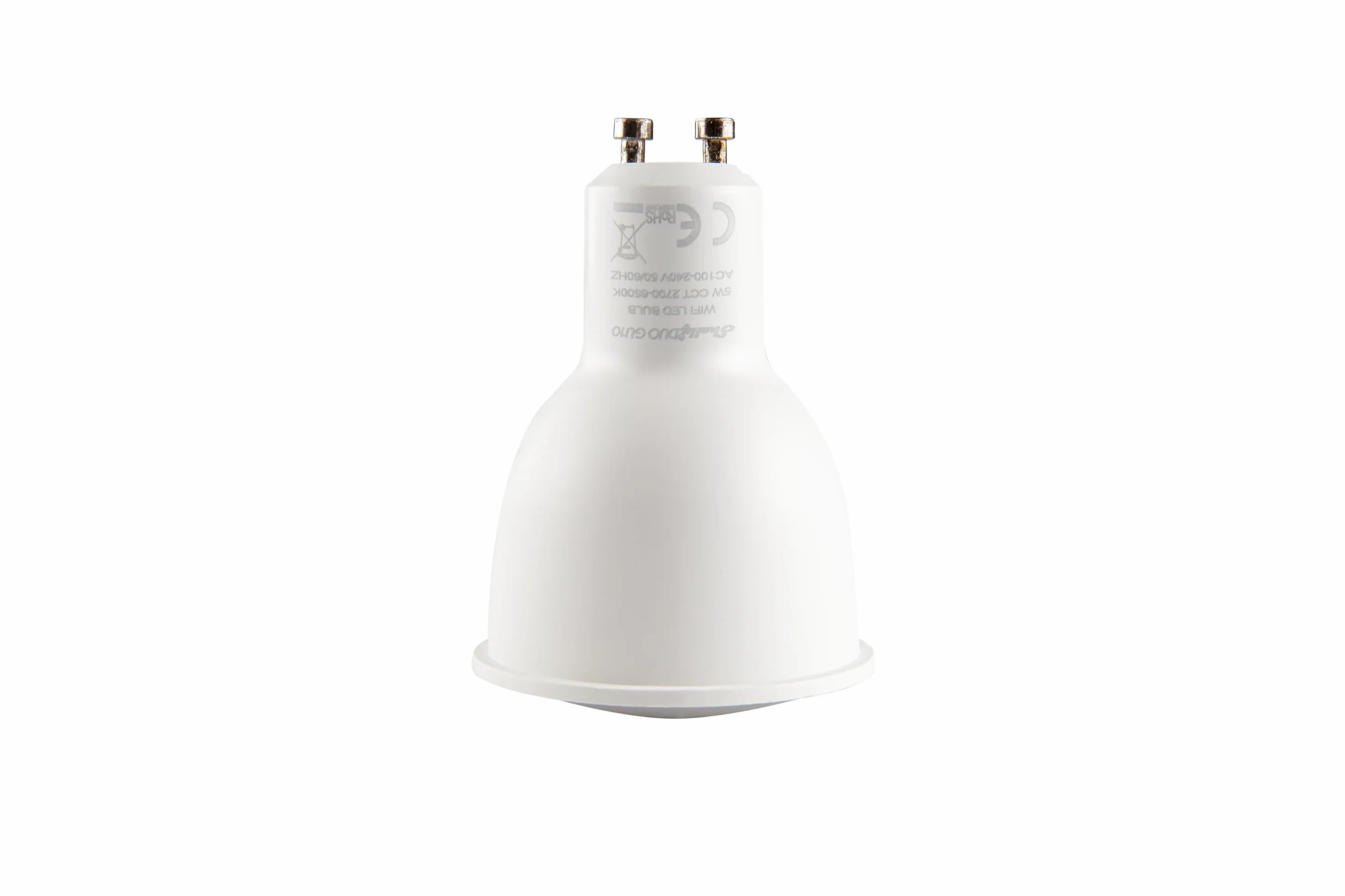 Shelly DUO GU10 Lampadina LED Smart Wi-Fi a Controllo vocale, Compatibile con Alexa e Google Home, Dimmerabile, 800lmn di intensità Luminosa, Attacco GU10, Bianco