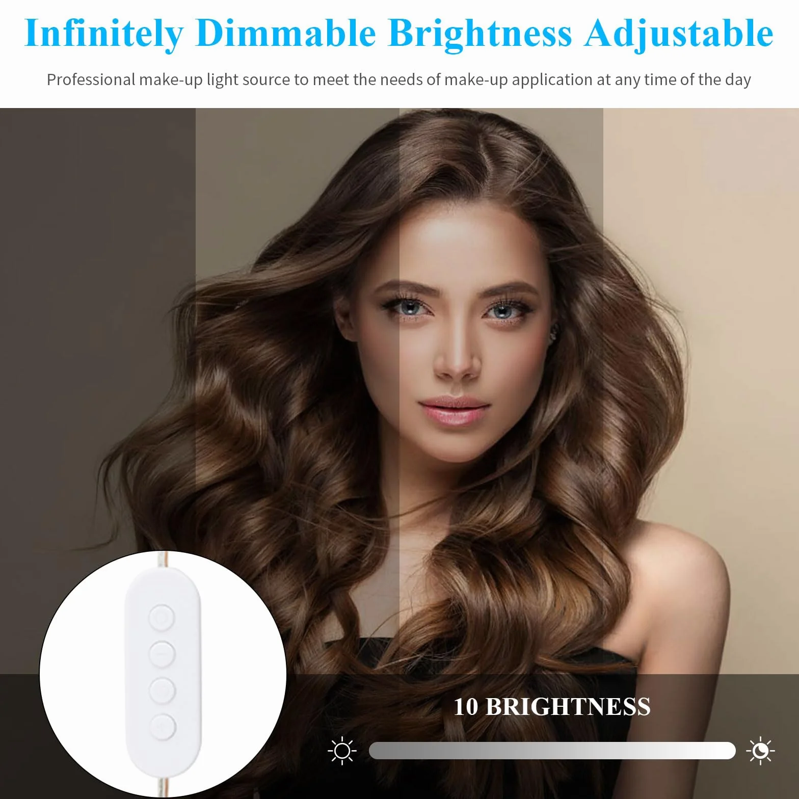 5M Luci LED da Specchio Dimmerabile 3 Colori, 60 LED Kit Illuminato per Make Up, Applica a Specchio Cosmetico e Bagno