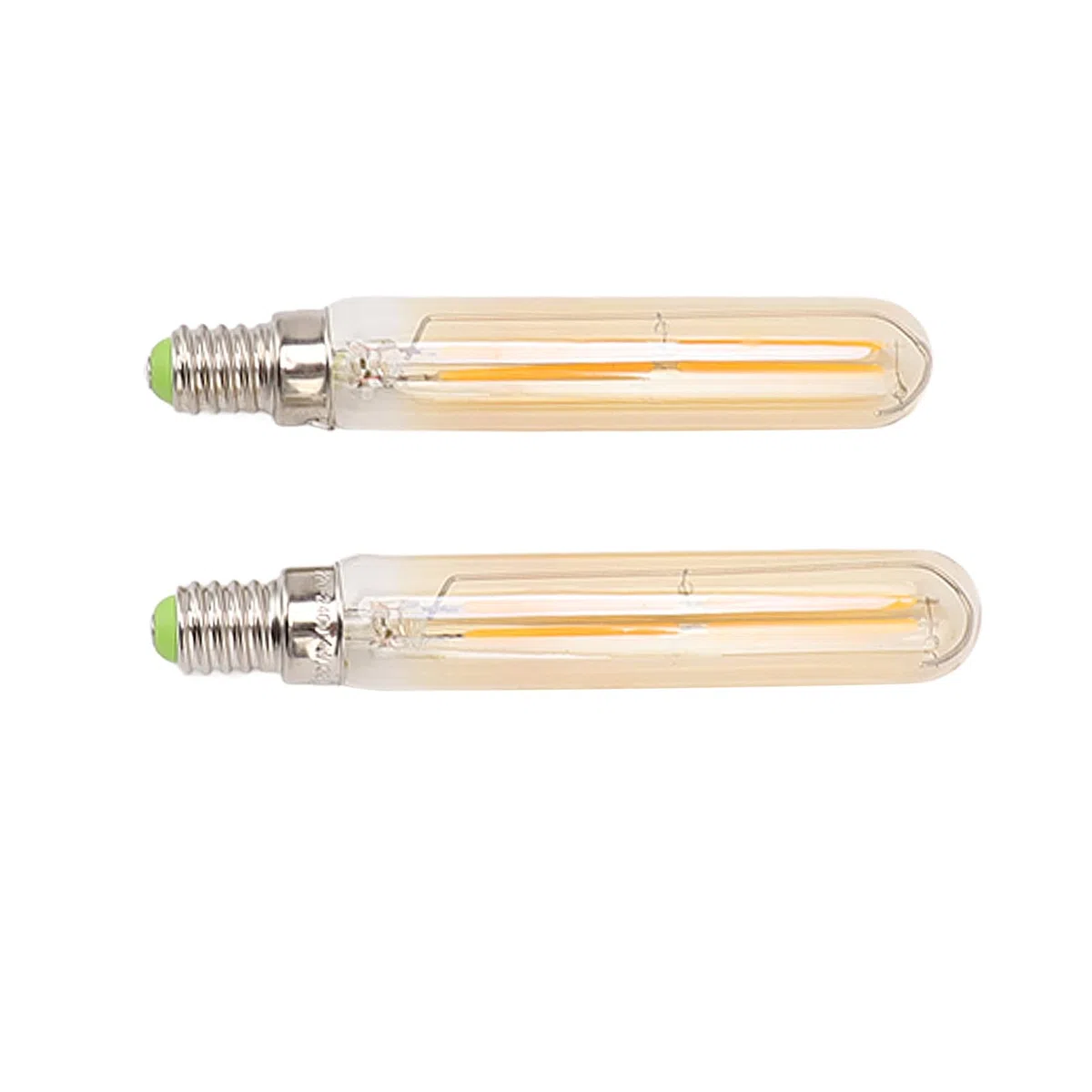 Lampade Tubolari, Lampada Tubolare LED Flikring Free 2300K E14 T20x120 per la Casa (Color oro)