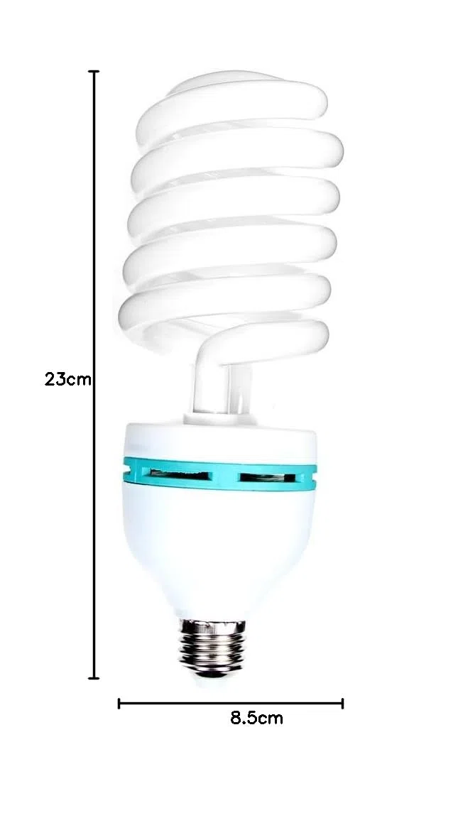 Fotga 85W 5500K E27 risparmio energetico Lampadina CFL Luce diurna Spiral bulbo Foto Lampada Photography Studio