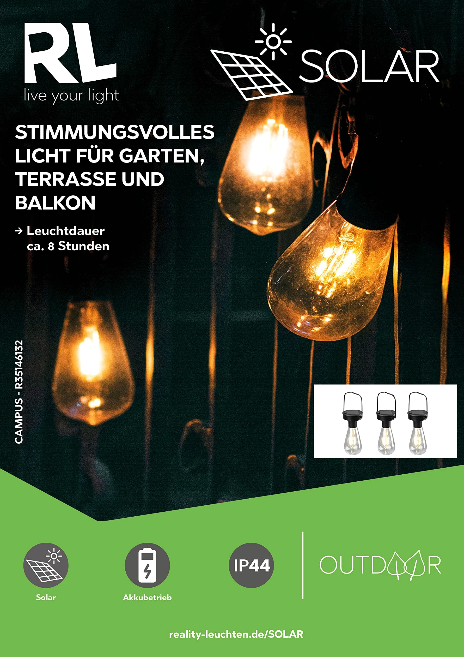 Reality, Sospensione, Campus incl. 3xLED