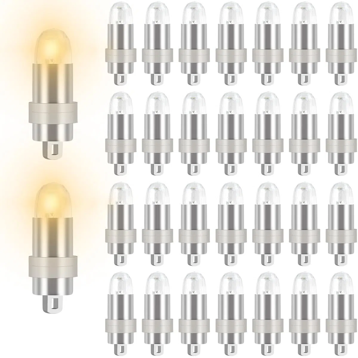 OTYMIOW Mini LED per Palloncini 30PZ LED Bianco Palloncini Luci Palloncino Luce per Lanterna di Carta Mini LuciLED Impermeabili per Matrimoni, Compleanno, FestaPalloncini (Luce Bianco Caldo)