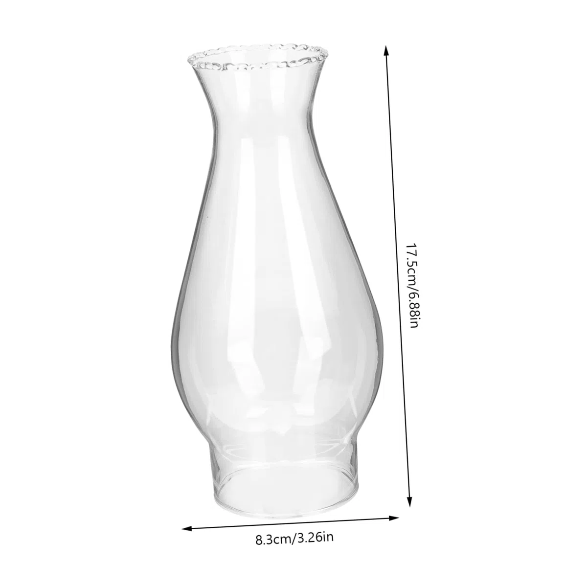 NOLITOY Paralume Facile per Trasparente e Vetro da Lampada Copertura Cherosene Vintage in Antivento Artigianale Installare, per Campeggio e Arredamento
