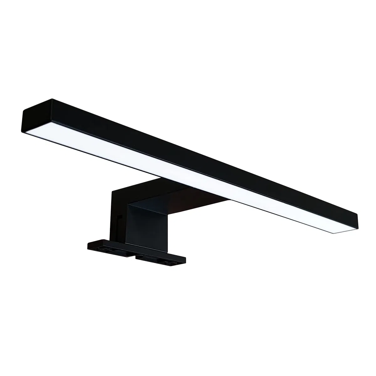 Lampada da Specchio LED Luce Bagno 30 cm 5W 230V 4000K / 6000K IP44 Mobili Cornice Armadio Trucco Applique Senza Sfarfallio Non Dimmerabile Bianco Naturale Neutro / Freddo (NERA 4000K - Luce Naturale)