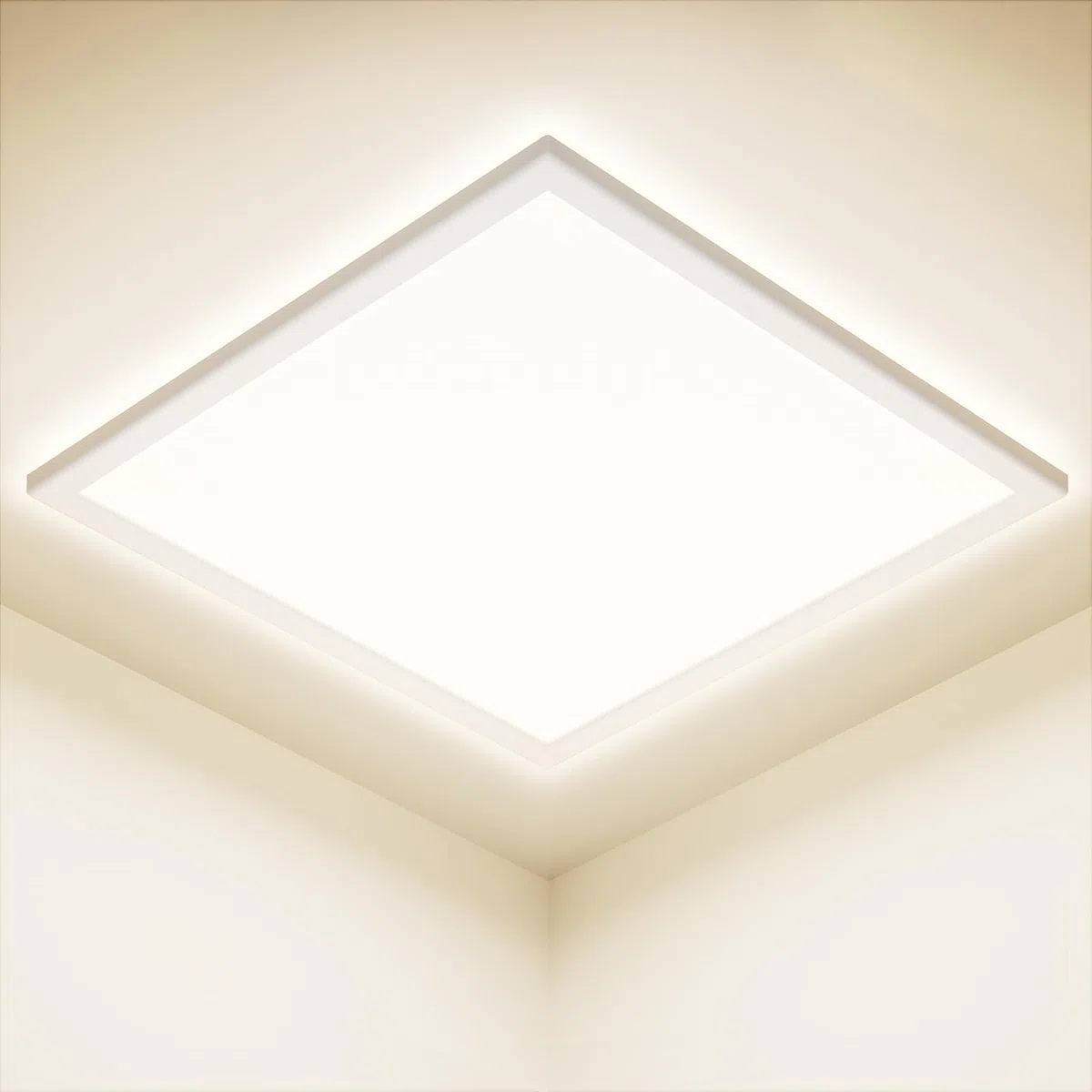 Feliigo Plafoniera LED Soffitto 24W, 4000K Ultra Sottile Lampada da Soffitto Quadrata, 2800LM Plafoniera Bagno IP44 Impermeabile Ø30CM Lampadario LED per Camera da Letto, Cucina, Soggiorno, Balcone