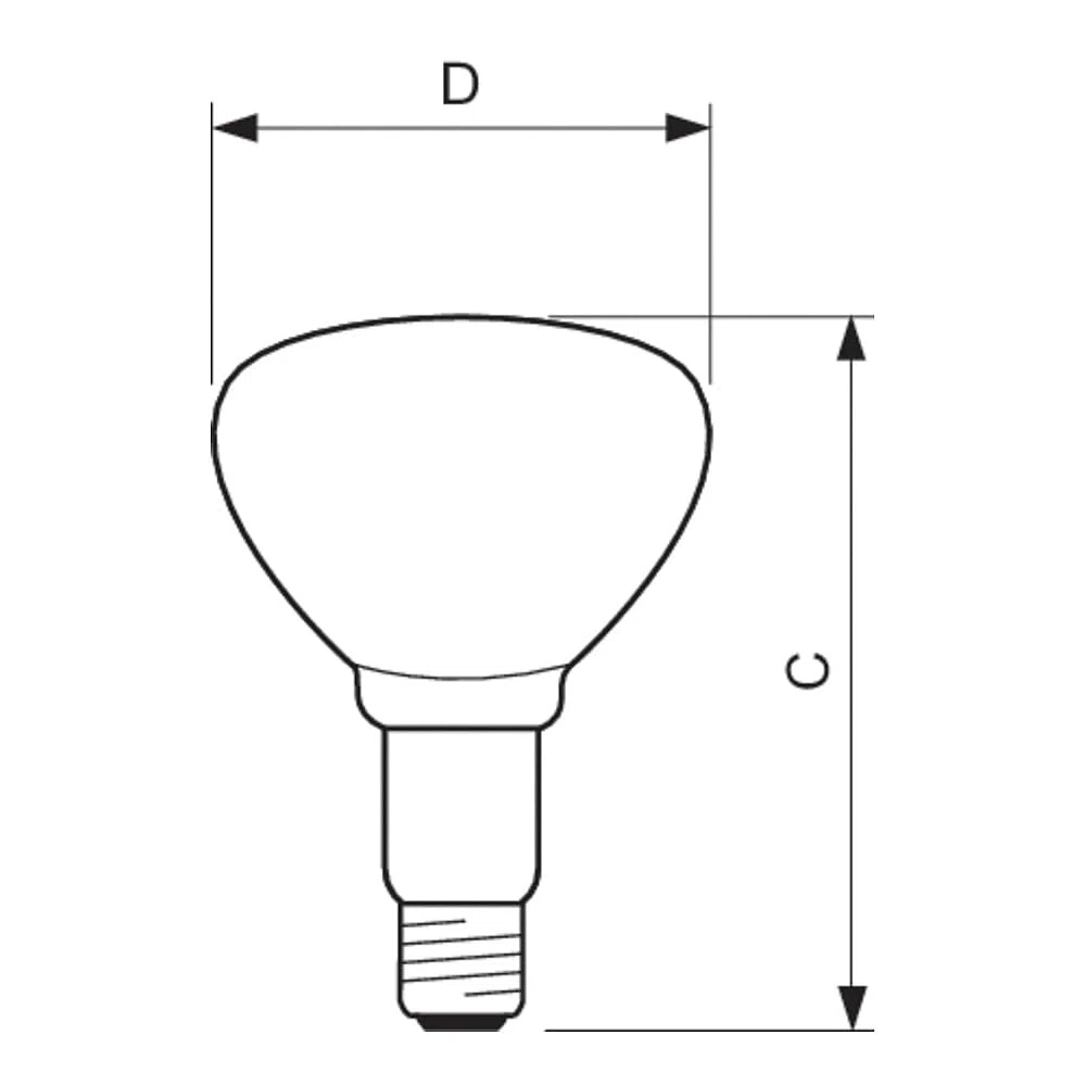 Infrarotbirne Philips Weißlicht-Infrarotstrahler 250W Wärmelampe Heizstrahler
