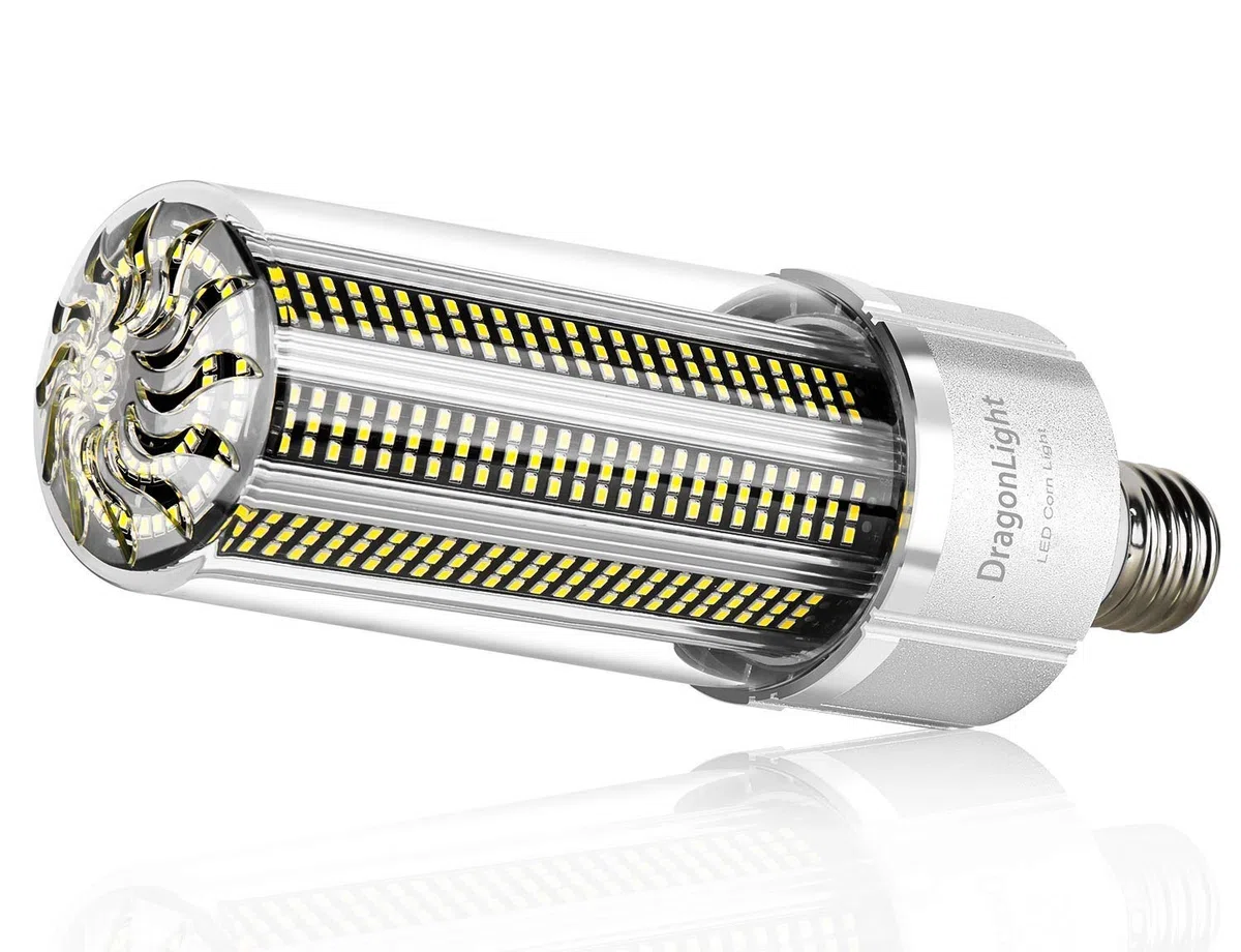 DragonLight 150W LED Lampadina super luminosa da (sostituisce 1000 Watt), E40, 5000K, luce bianca fredda, 20250 lumen, per grandi aree di illuminazione – garage, magazzino, officina, cortile