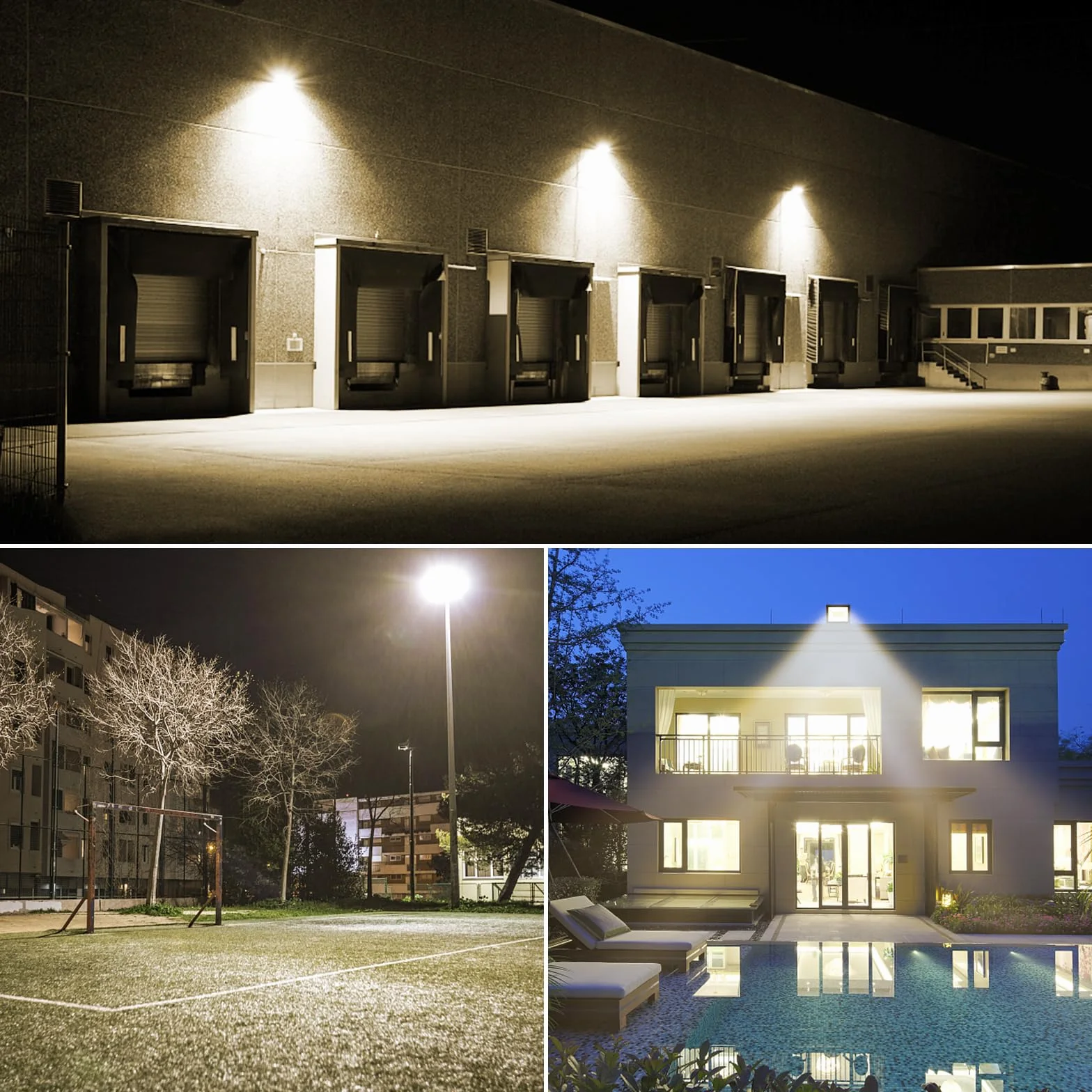 RIGIDON 20W Faretto LED da Esterno, 2000LM Faro LED Esterno Impermeabile IP66, Faretti LED Lampada Luce Bianca Naturale 3000K Luci di Sicurezza per Terrazza Giardino Corridoio Garage