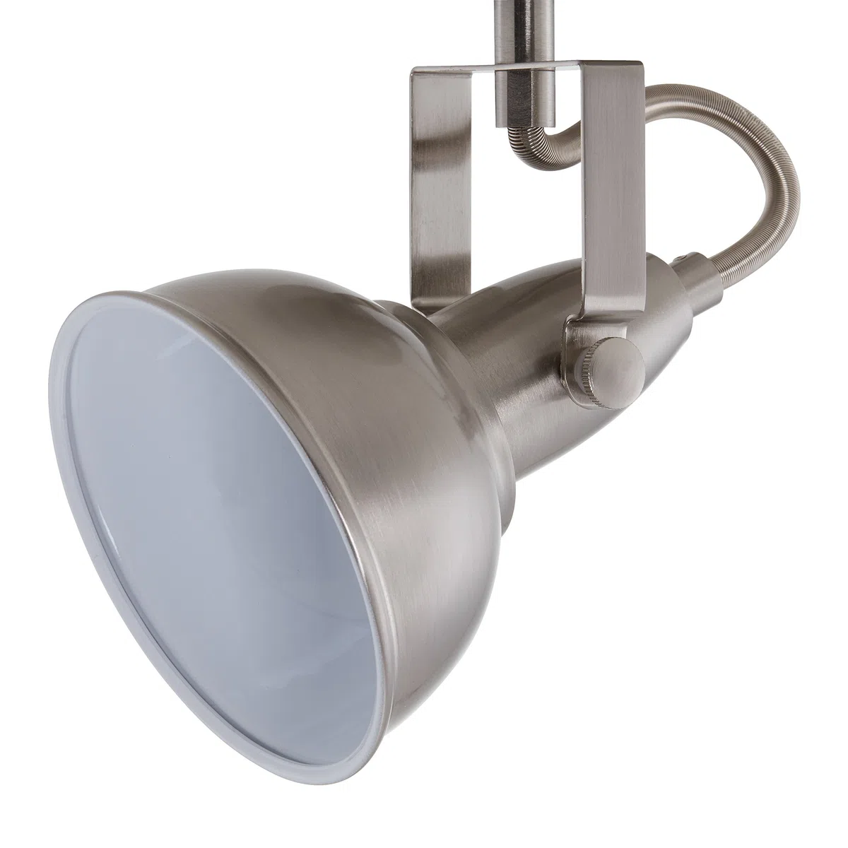 BRILONER Faretto orientabile, Lampada da Parete, Attacco per Lampadina E14 Max. 40W Non Inclusa, Paralume Ø10.5cm, Luce da Muro in Metallo satina, Bianco Satinato, 15.6 x 10 x 15.6 cm