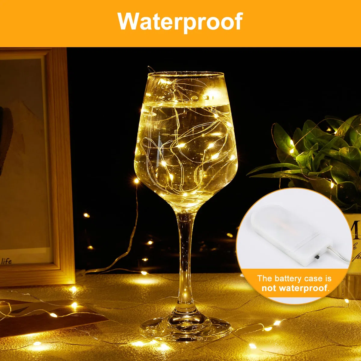 Luci LED a Batteria, 20 Pezzi Luci Stringa 1M Filo di Rame con 10 LEDs Catena Luminosa Natale per Esterni e Interni, Casa, Feste, Matrimonio, Bianco Caldo