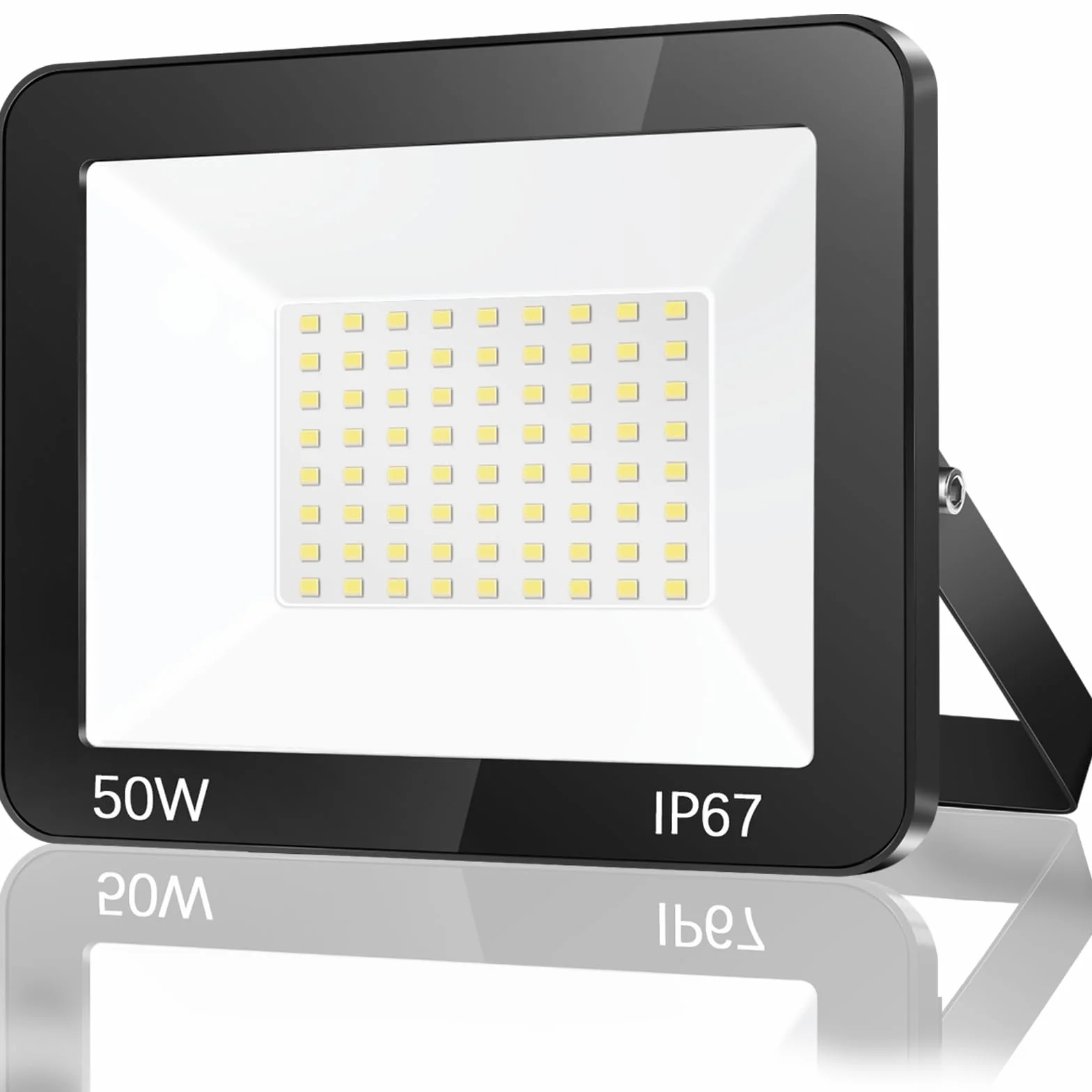 Faretto LED da Esterno 50W, Faro LED Esterno IP67 Impermeabile, 5000LM 7000K Super Luminoso Bianco Freddo Luce di Sicurezza per Giardino, Garage, Cortile, Terrazza, Patio