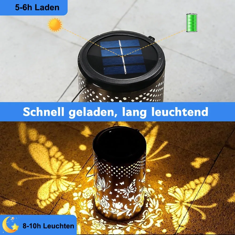 4 luci solari di ricambio, top 11 cm, coperchio di ricambio con 7 LED, IP65 impermeabile, ricambio per lampade solari da giardino, lanterna solare e fai da te (luce calda)