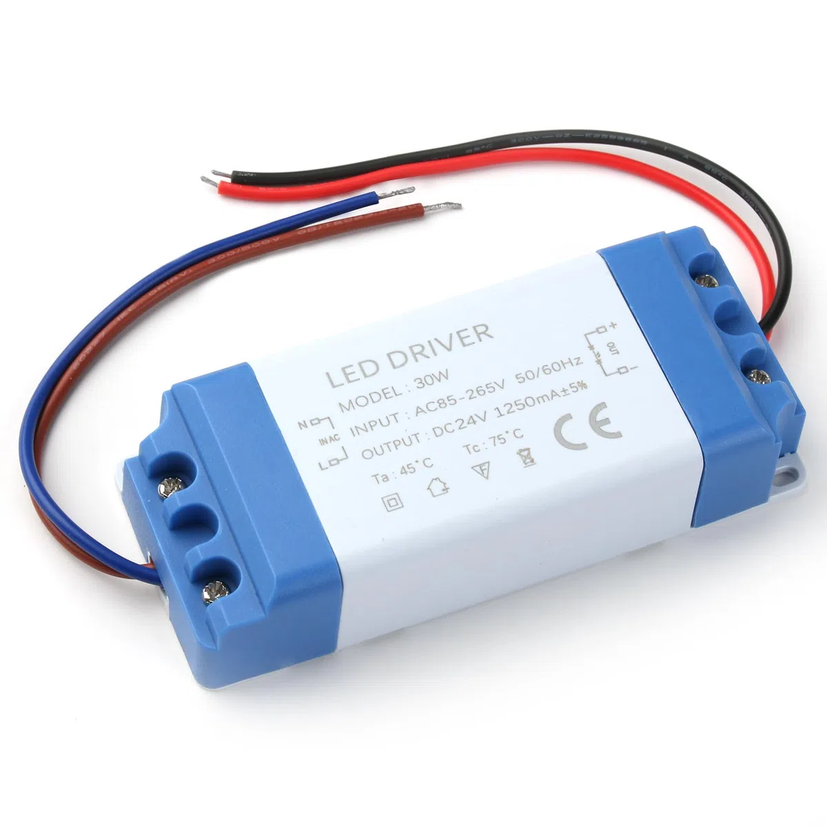 Trasformatore LED Driver 220 V a 24 V 30 W 1.25 A Alimentazione costante per lampade LED G4 MR11 MR16