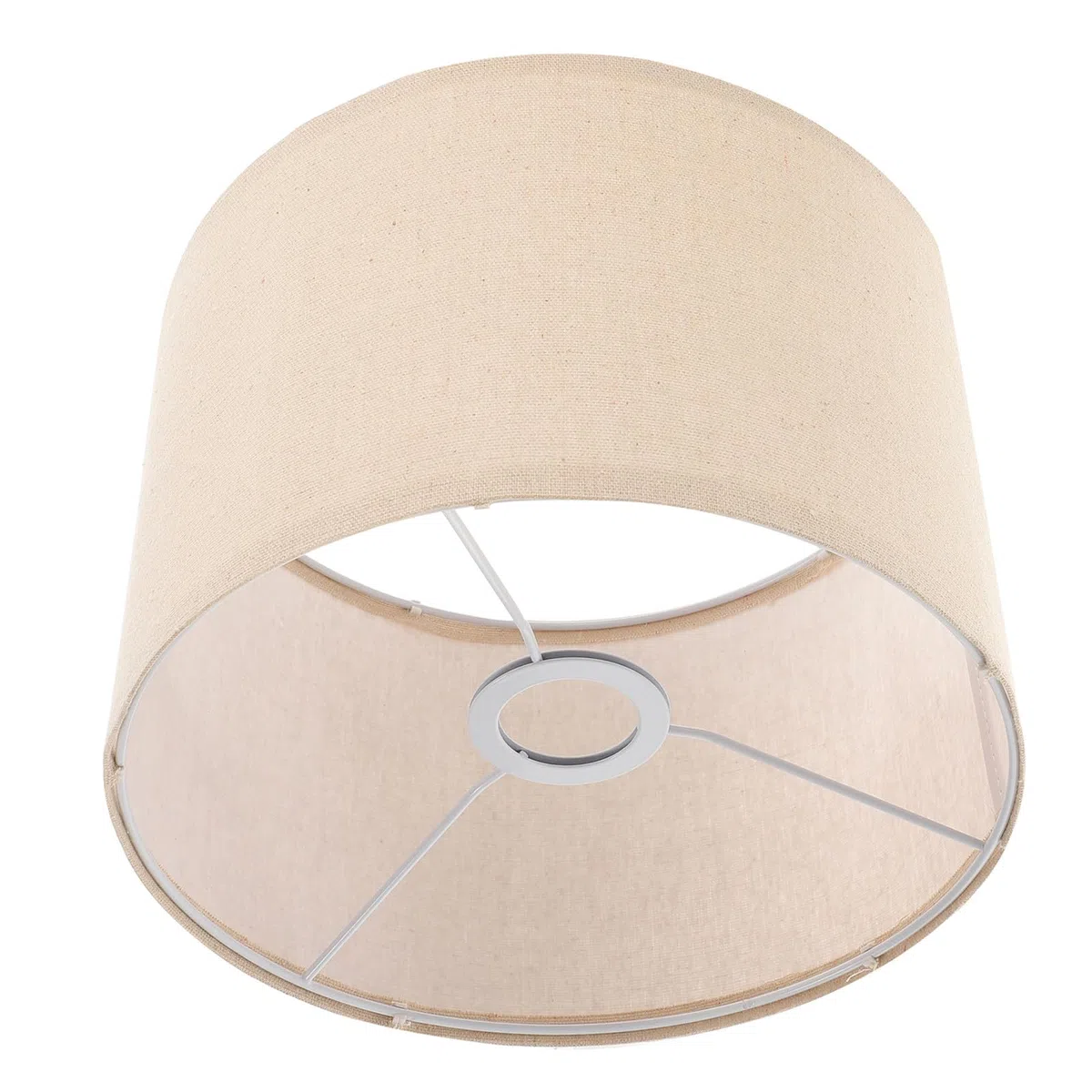Paralumi in Lino Beige per Lampada da Terra da Tavolo Paralume Staccabile E27, Design Naturale e Funzionale per Studio e Ufficio