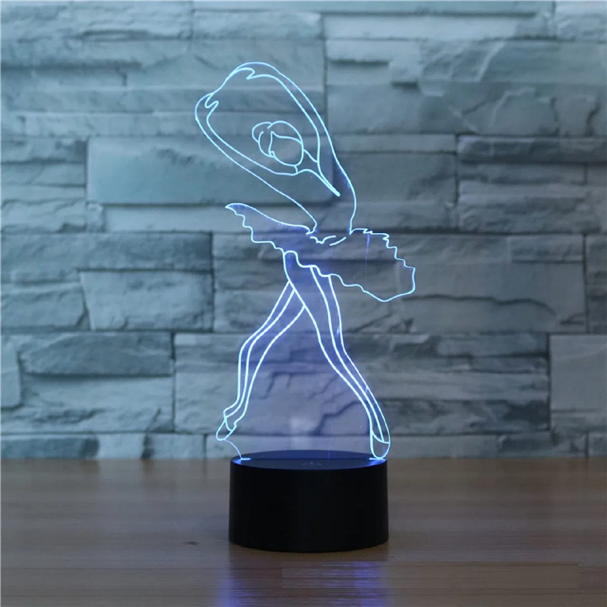 Luce notturna 3D per bambini a forma di ballerina con telecomando, lampada LED a 16 colori intercambiabili, regalo di Natale o compleanno per bambini