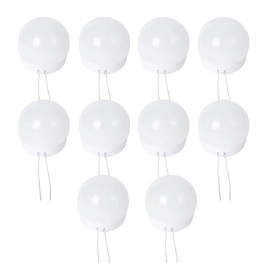 Luci Da Specchio, Kit Luci per Specchio Stile Hollywood per Trucco 10 Lampadine LED Dimmerabili Lampada da Specchio Cosmetico Lampada da Bagno, LED Luce Dello Specchio Con spina