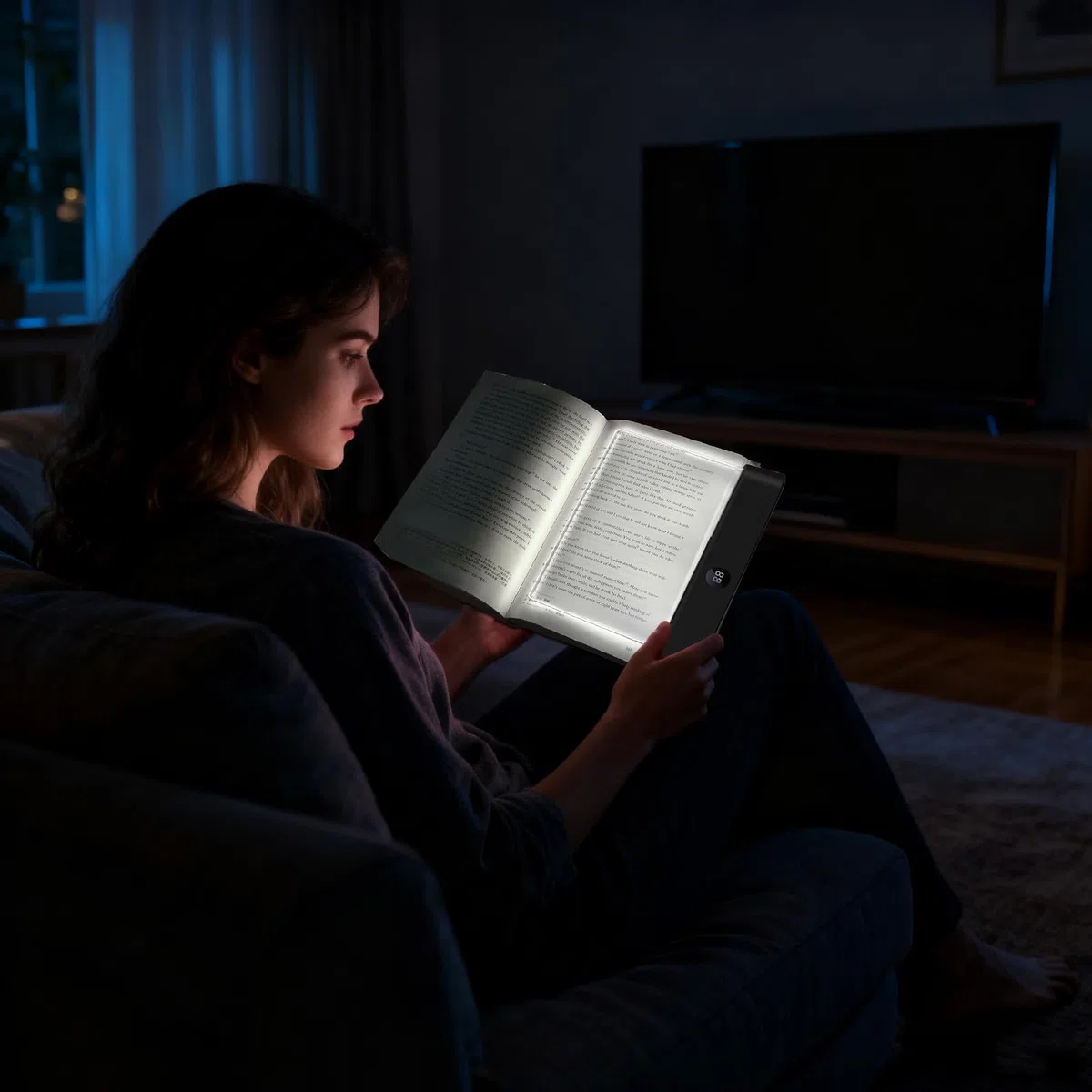 Lampada Libro Piatta, Lampada Da Lettura A LED Con Luce Notturna,Dimmerabile In 3 Colori E Lampadas Con Timer, Portatile Libro Per Leggere Notte, Per Camera Da ,biblioteca,lavoro,campeggio,viaggi