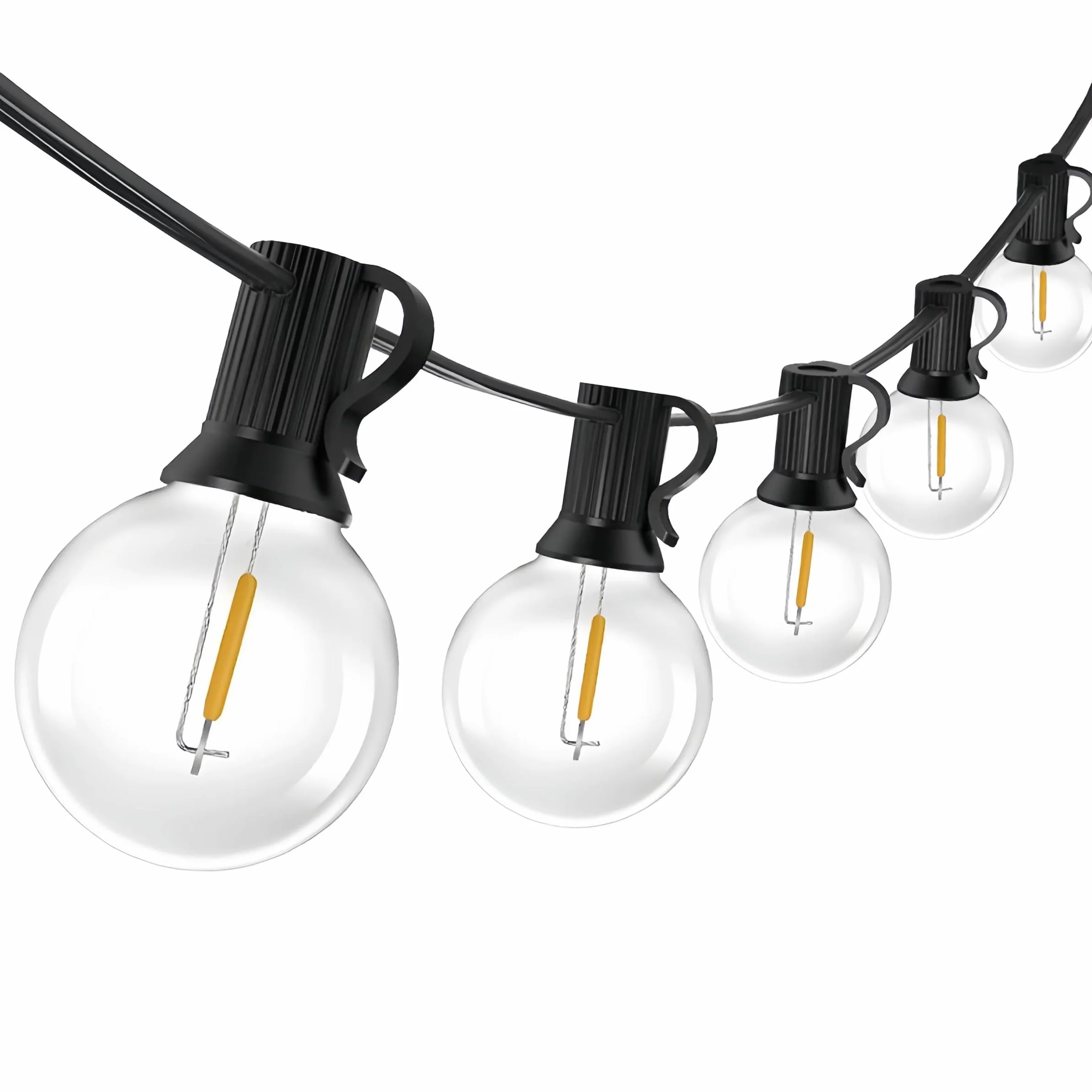 Catena Luminosa Esterno15M, G40 LED Luci da Esterno Giardino Luce da esterno Giardino Impermeabile IP44 Luci Esterno, Adatta per Festival, Matrimoni, Feste, Giardini, Terrazze