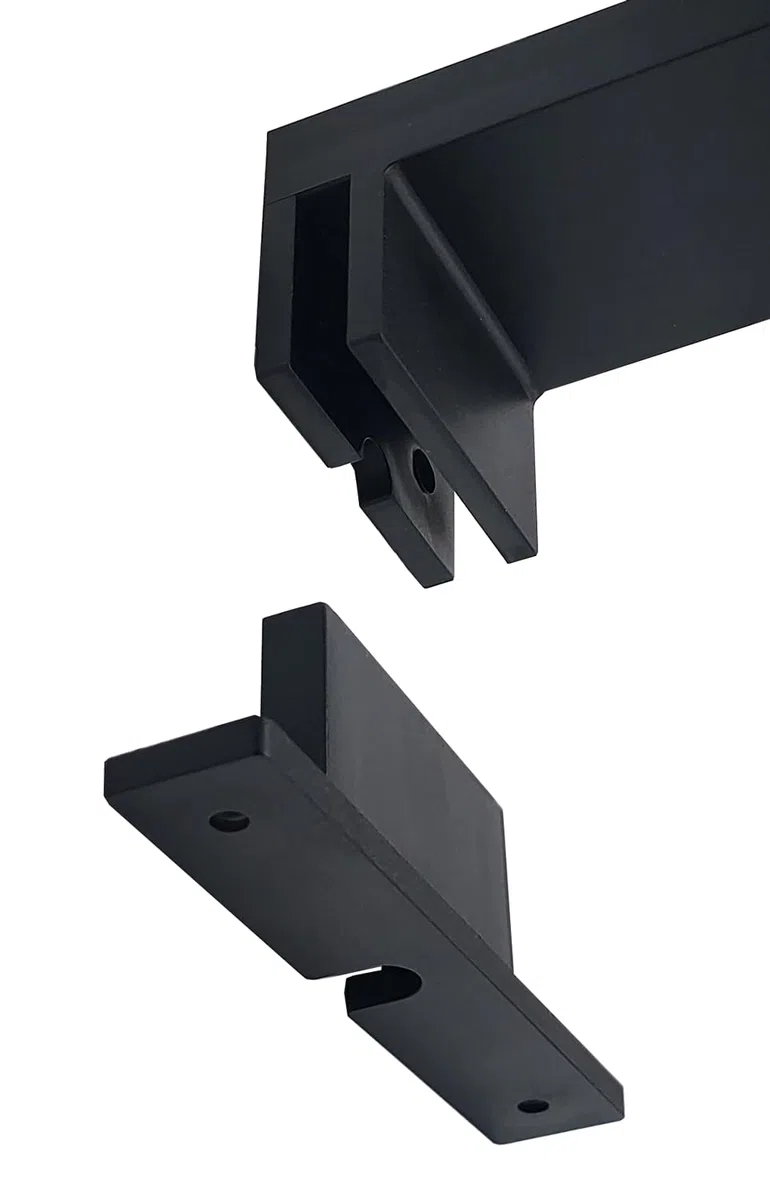 Lampada LED da Specchio Bagno | Applique per Trucco | IP44 Resistente all'Acqua | Luce Fredda 6000K, Nero, 30 cm, ABS