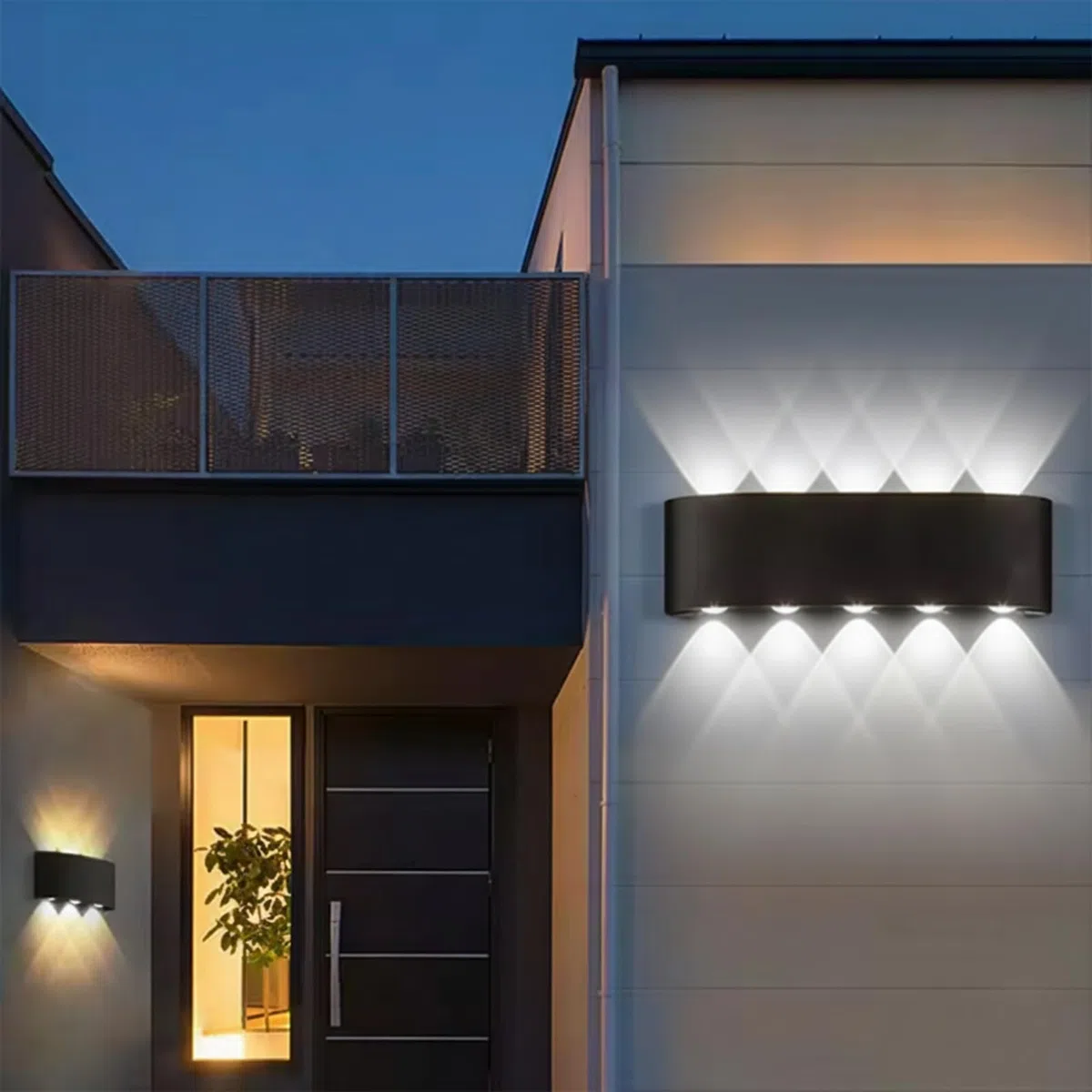 Applique LED da Parete 10W, Lampada da parete IP65 Impermeabile per Esterno e Interno, Design Moderno per Decorazioni Casa e Giardino (6000K)
