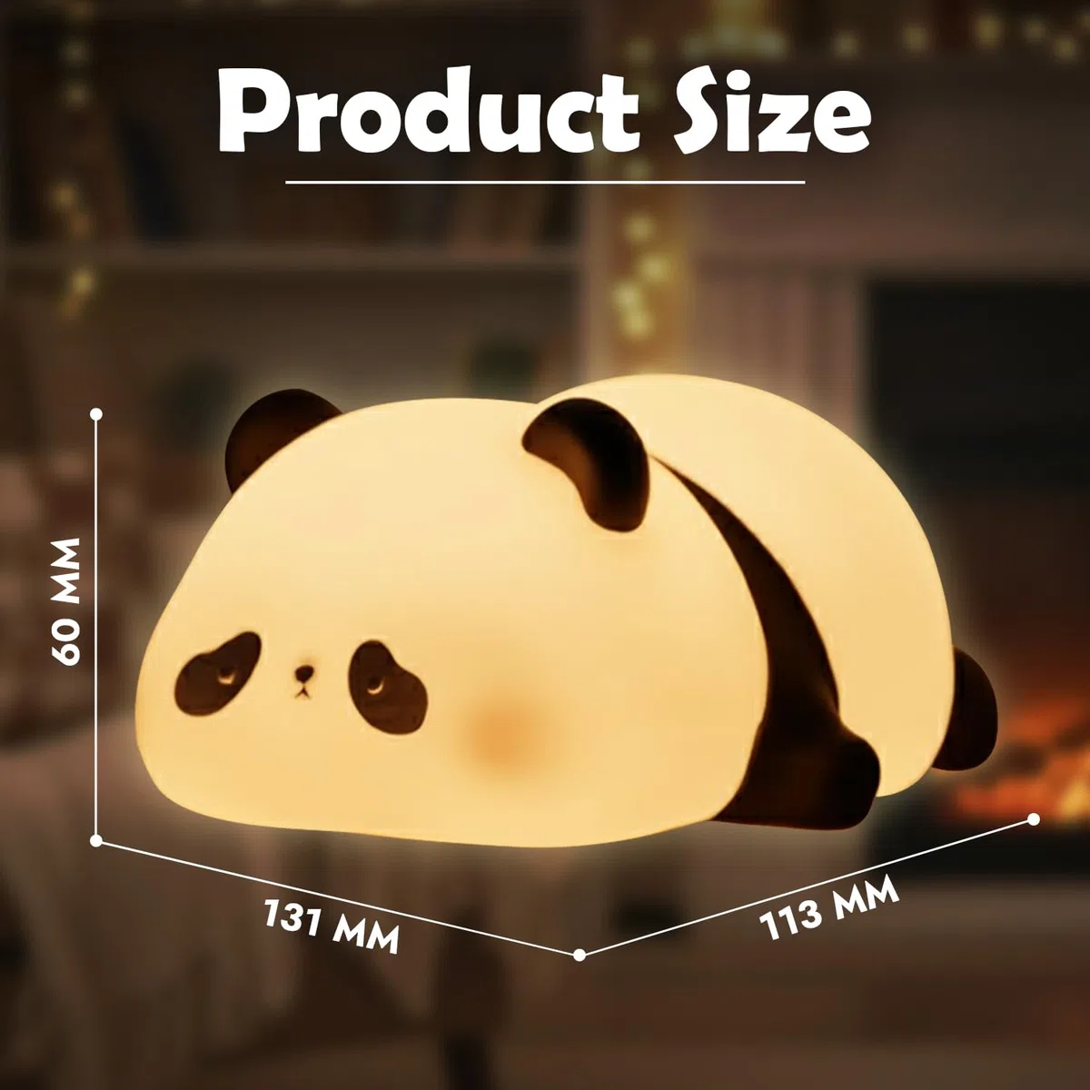 LEIGHT Luce Notturna per Bambini, Lampada LED Ricaricabile Touch con 3 Modalità di Luce (Sonno, Soft, Intensa), Lampada da Comodino per Camera, Regalo per Neonati e Bambini - Luce notturna del panda