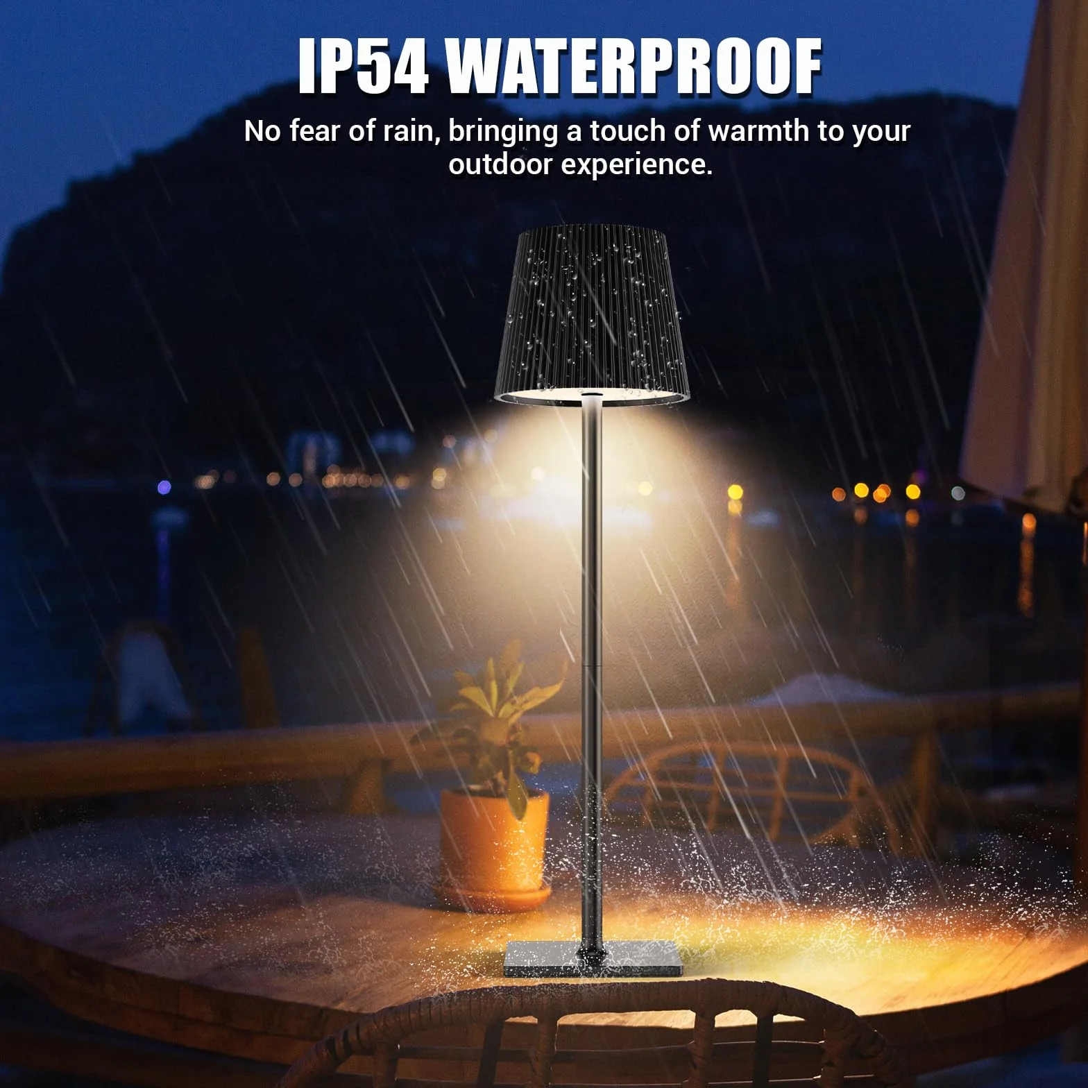 Lampada LED da Tavolo Senza Fili Lampade da Tavolo Batteria Ricaricabile con USB-C e Tappo per Bottiglia, Lampada Tavolo Dimmerabili per Salotto, Ufficio, Camera da Letto, Nero Pece