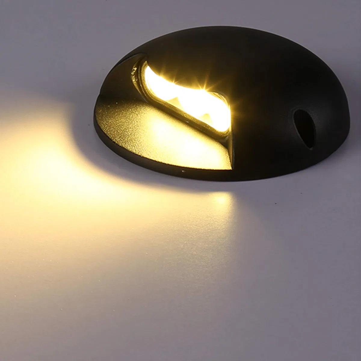 Luci LED Segnapasso Esterno Luce Laterale 2W 3W Non c'è Bisogno di Aprire Buchi Impermeabile Ultra Sottile Applica A Giardino, Terrazza, Marciapiede (Colore : Bianco Caldo, Misurare : 3W)
