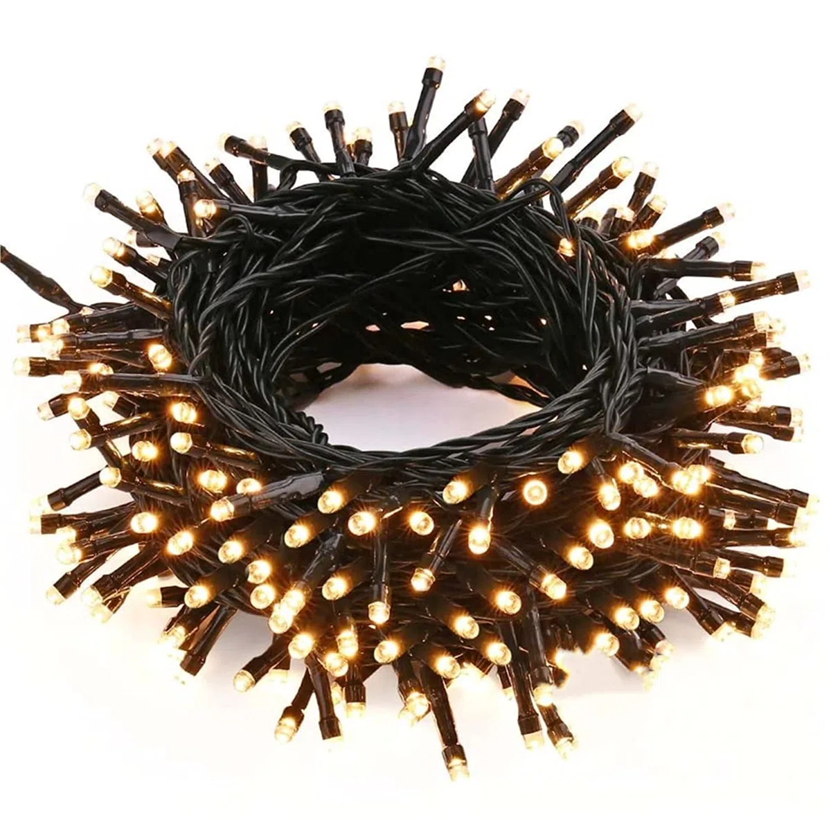 Catena di Luci Natale Esterno, BrizLabs 10M 100 LED Natale Decorazioni Stringa Fata Luce Impermeabile Catena Luminosa con 8 Modalità per Feste Albero di Natale Interno Giardino Eventi (Bianco Caldo)
