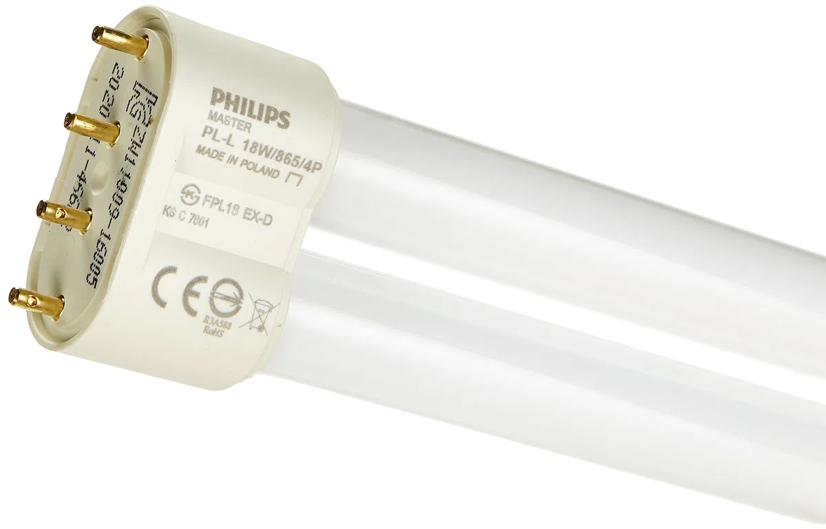 Philips - Lampadina PL-L 18 Watt, luce bianca naturale (865) 4P 2G11