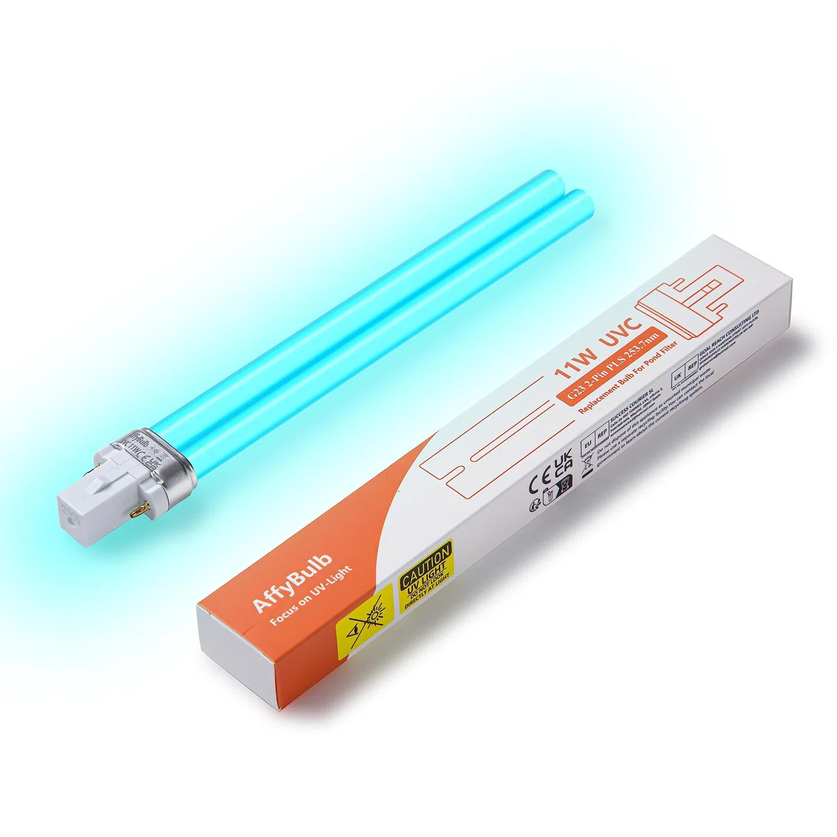 11 W G23 Pls Lampadina UV di Ricambio, per Macchina o chiarificatori per filtri UVC per laghetto