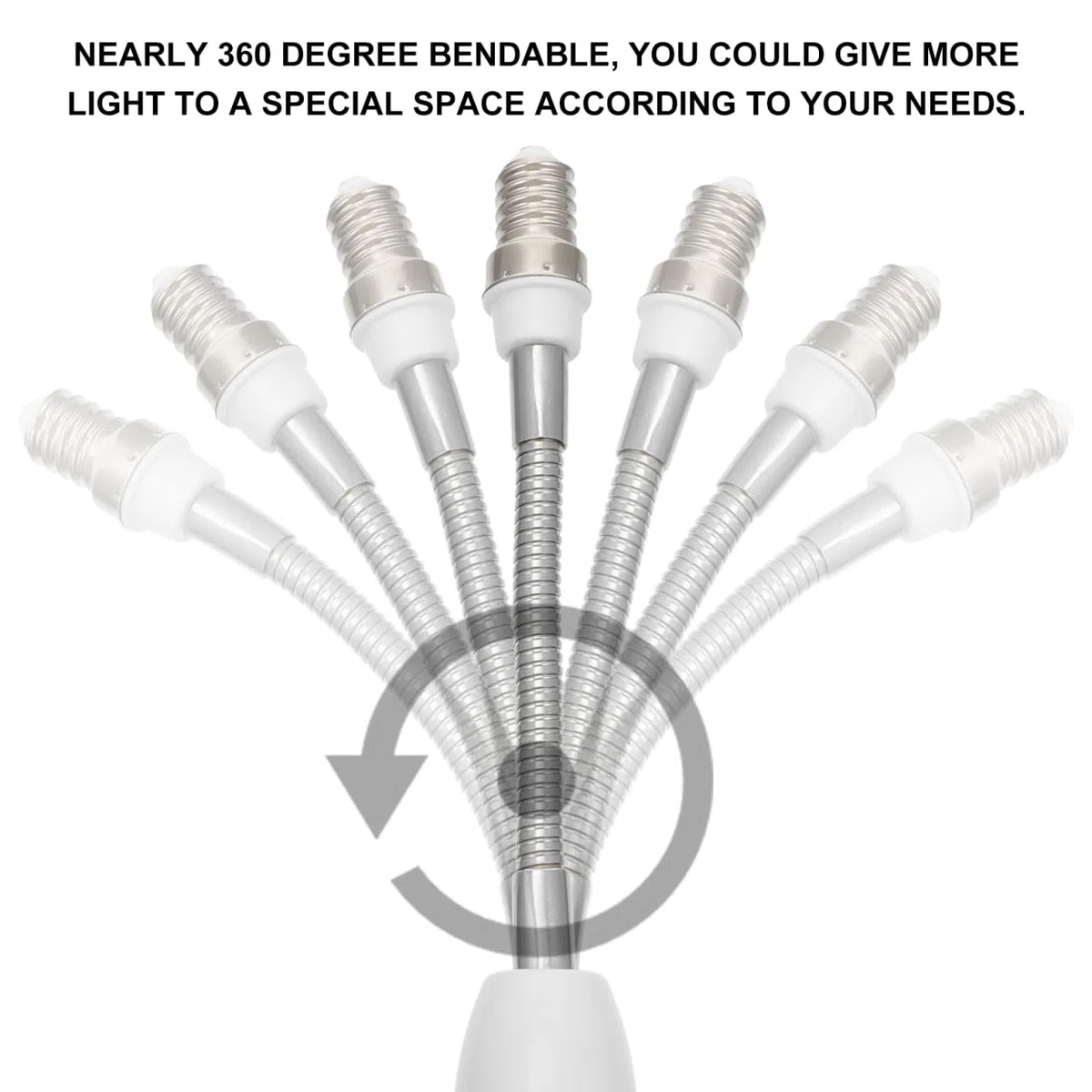 Uonlytech 2 Pezzi Portalampada Pieghevole E14 a E27 Adattatore Con Prolunga Base a Vite Regolabile Per Lampadine Interni Casa Ufficio Seminterrato