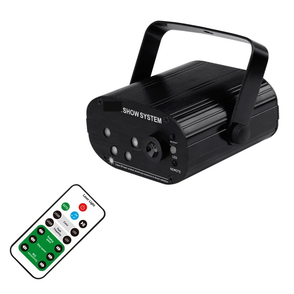 Luci DJ, Mini RGB 5 fori 128 modelli proiettore LED blu Club Home Party Bar DJ Disco Xmas Dance Stage Effect Light N60T155 per feste, bar, club, matrimoni, Halloween, Natale