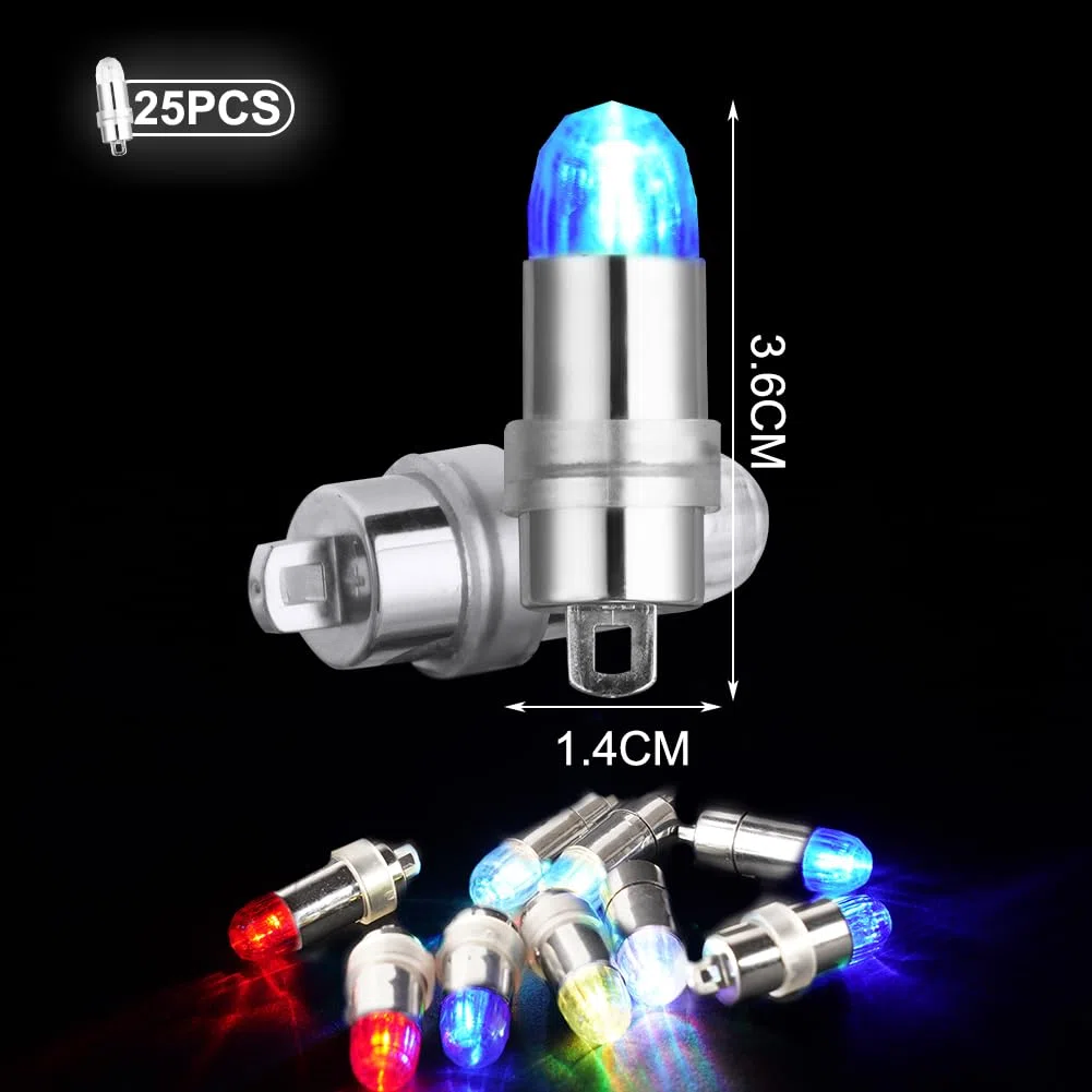 HOTUT 25 Pezzi Mini LED Palloncini Luci, Mini Luce per Lanterna di Carta, Palloncini Luci, Lampada a Palloncino Colorate per Compleanno per Lanterna di Carta Palloncino Fit Partito Halloween