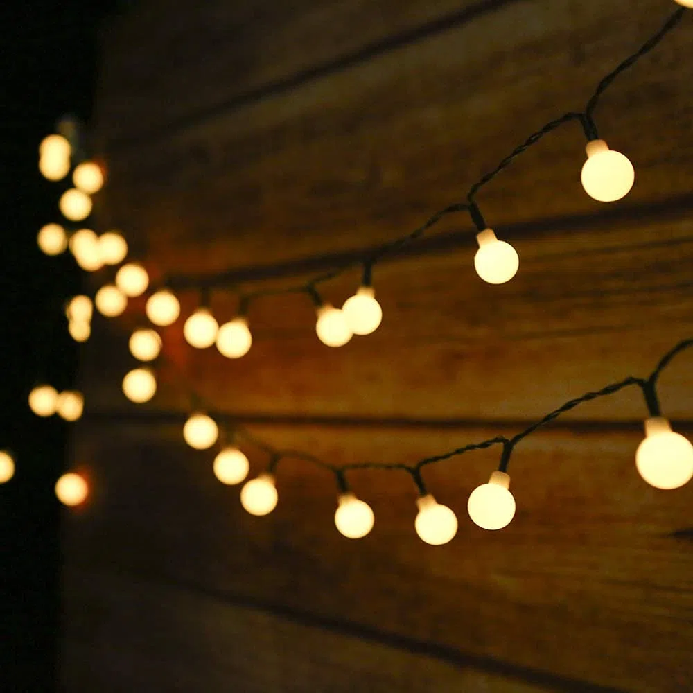 Tomshine Stringa di Luci Solari per Esterni, 6,9 m 50 Luci di Stringa Solari a LED Impermeabili IP44 con 8 Modalità di Illuminazione per la Eecorazione