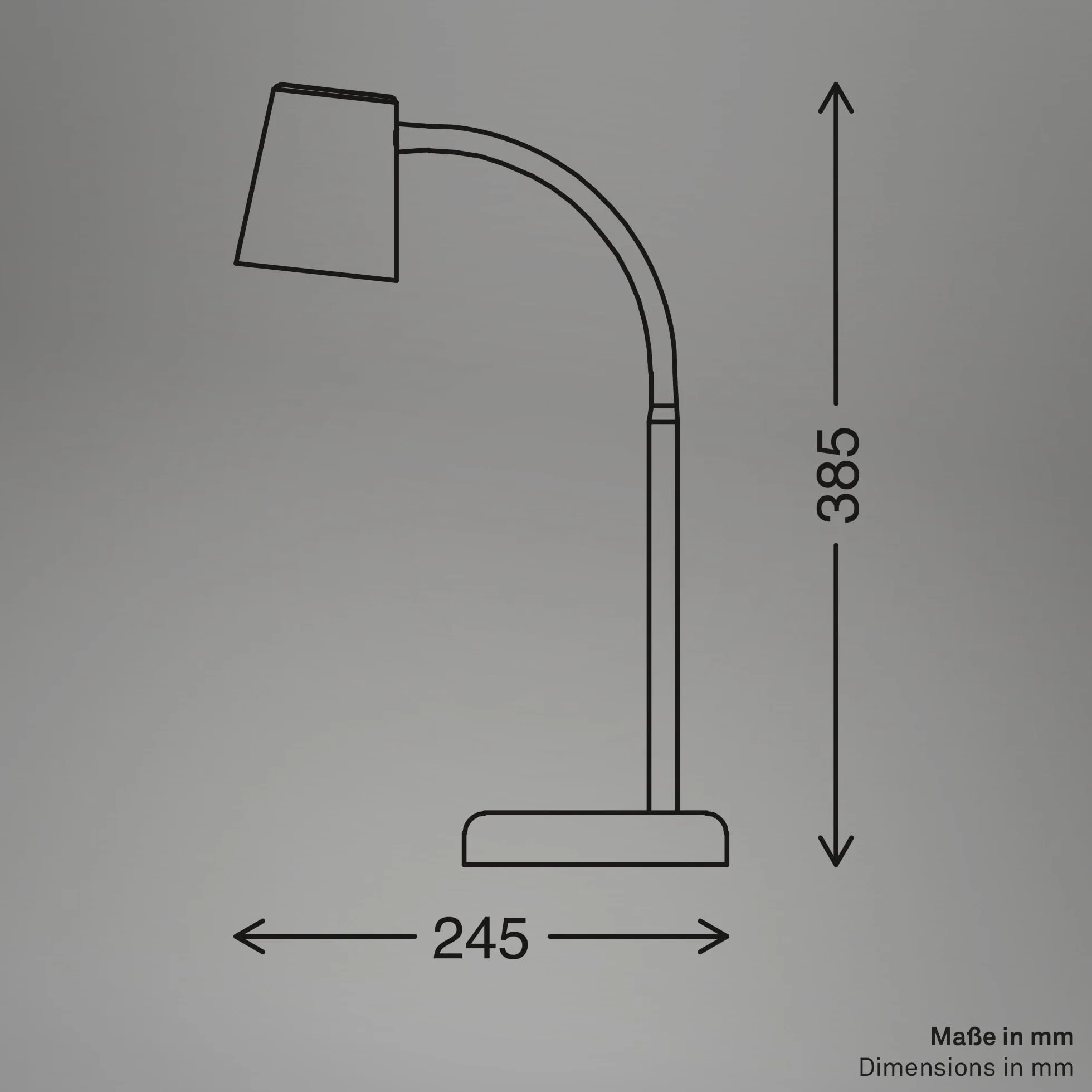 BRILONER - Lampada da comodino, lampada da scrivania orientabile, lampada da tavolo GU10 per ufficio con interruttore a cavo, lampada da lettura, 9W, 130x385mm (DxA), metallo, verde lime