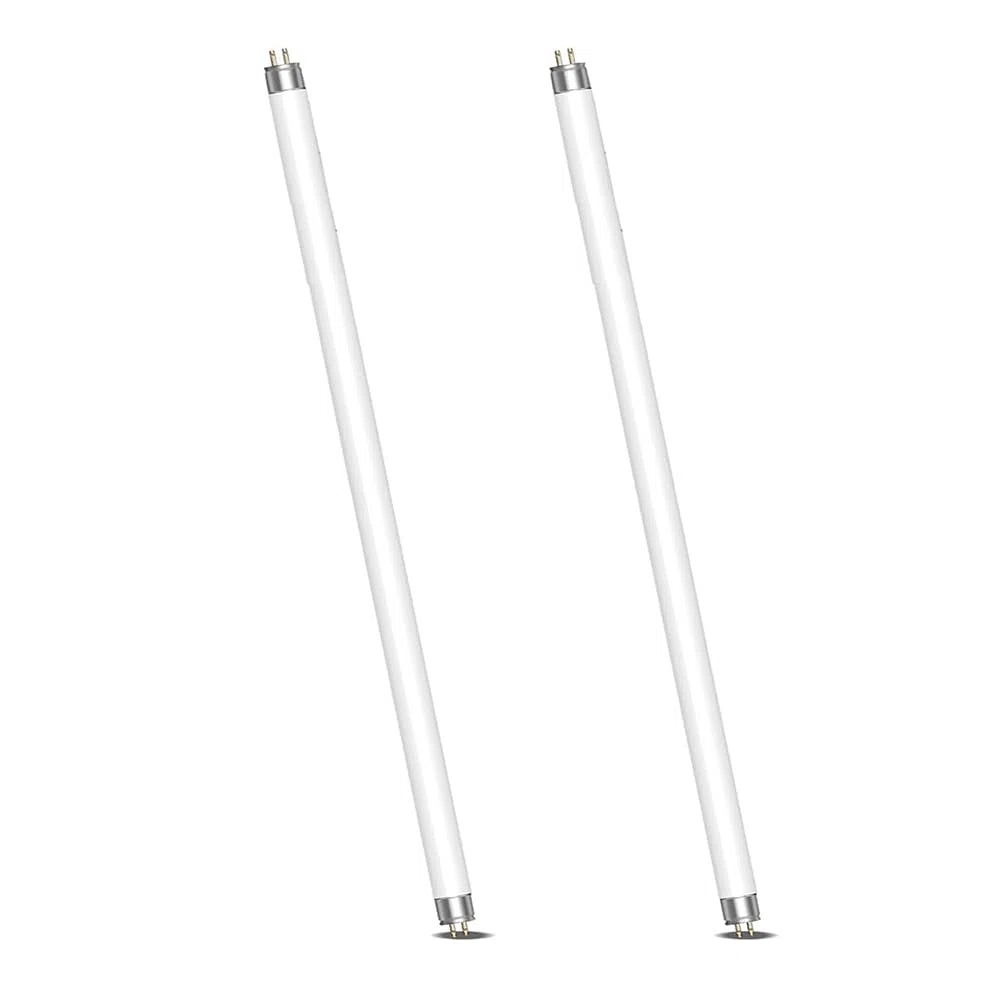 Generico Confezione da 2 Lampade Fluorescenti 14W, T5 Bianco Freddo 4000K, 549mm, Base G5, Lampada a Basso Consumo Energetico, Luce di Emergenza a Risparmio Energetico, Adatta,13.0 Watts