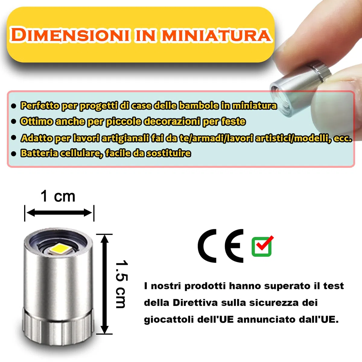 Confezione da 10 piccoli faretti a LED a batteria, bianco caldo, senza fili, in miniatura, per opere d'arte, pittura, vetrine, gioielli, armadio, artigianato fai da te (Bianco caldo)