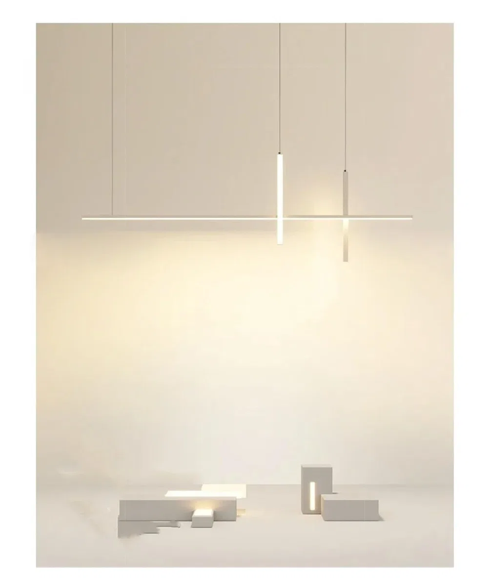 Lampada a Sospensione LED Minimalista - Apparecchio Moderno per Sala da Pranzo o Bar, Design Lucido e Lussuoso, Perfetto per l'arredamento e l'atmosfera della casa, un'elegante Alternativa a