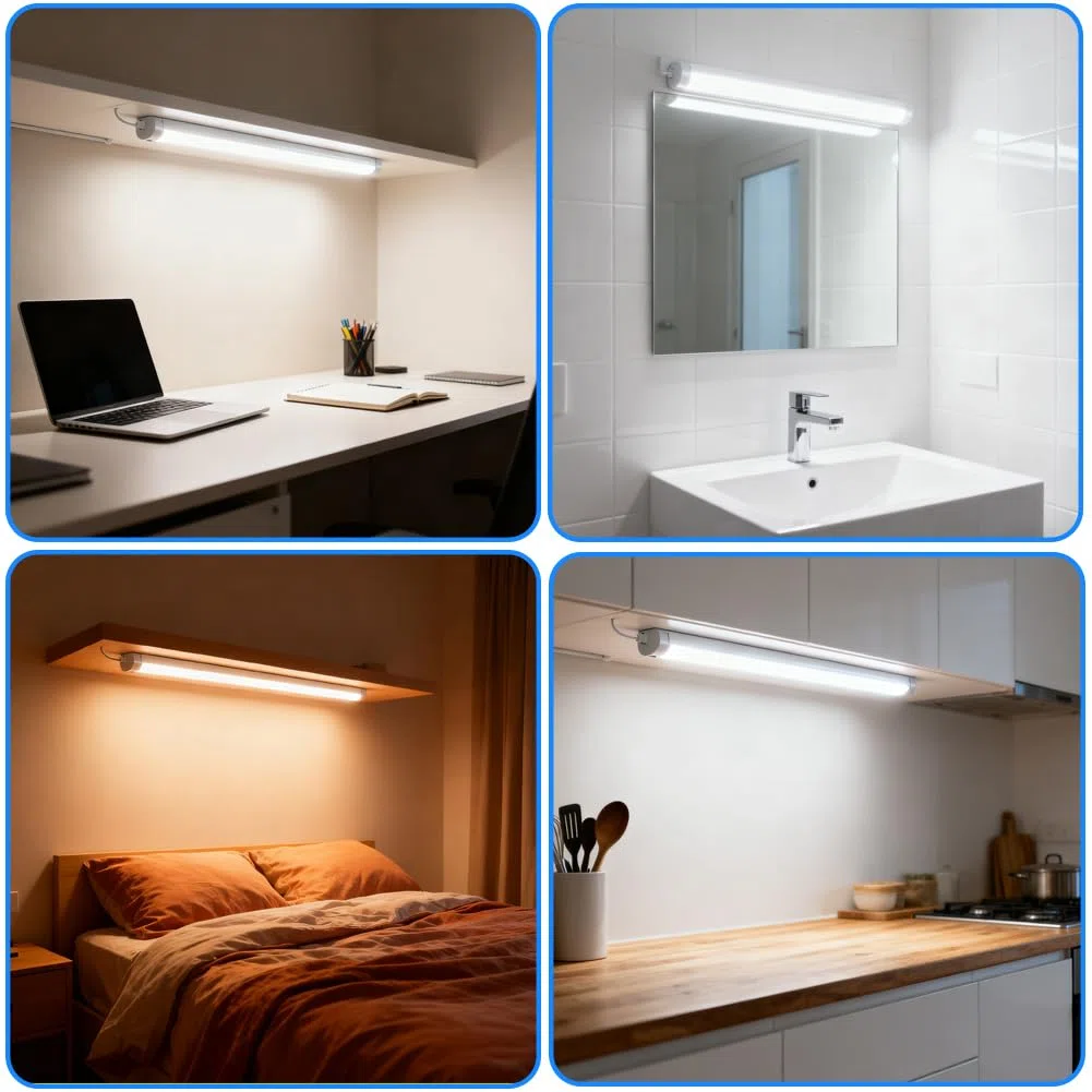 Generico T8 15W Tubi Fluorescenti 2 Pezzi, 450mm, Bianco Freddo 6500K, Attacco G13, Luce a Basso Consumo Energetico, Luce Di Emergenza a Risparmio Energetico, Adatta per Cucina, Bagno, Armadio