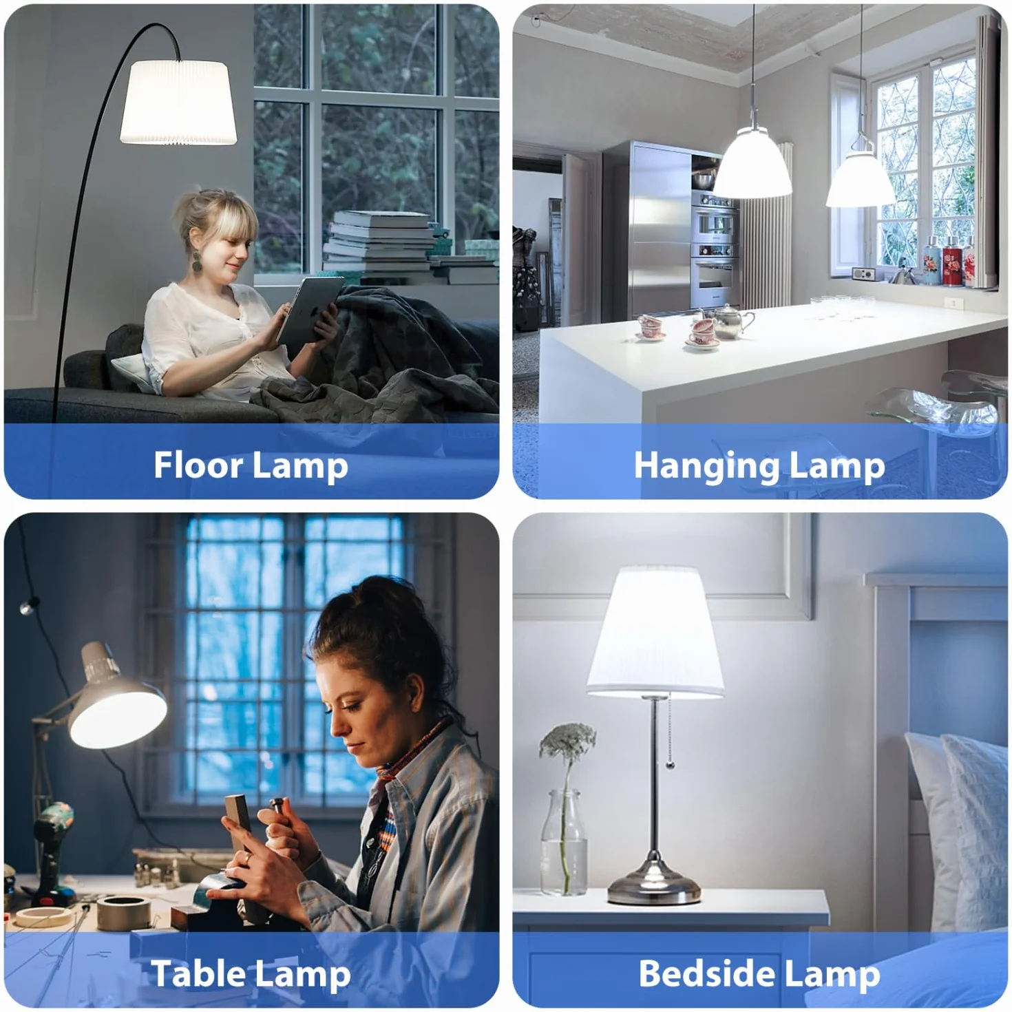Aigostar Lampadina LED E27 Luce Bianca Fredda, 12W Lampadine a led per casa 6500K, 1170 Lumen, Angolo del Fascio di 280 Gradi, CRI>80+, non dimmerabile, Pacco da 7