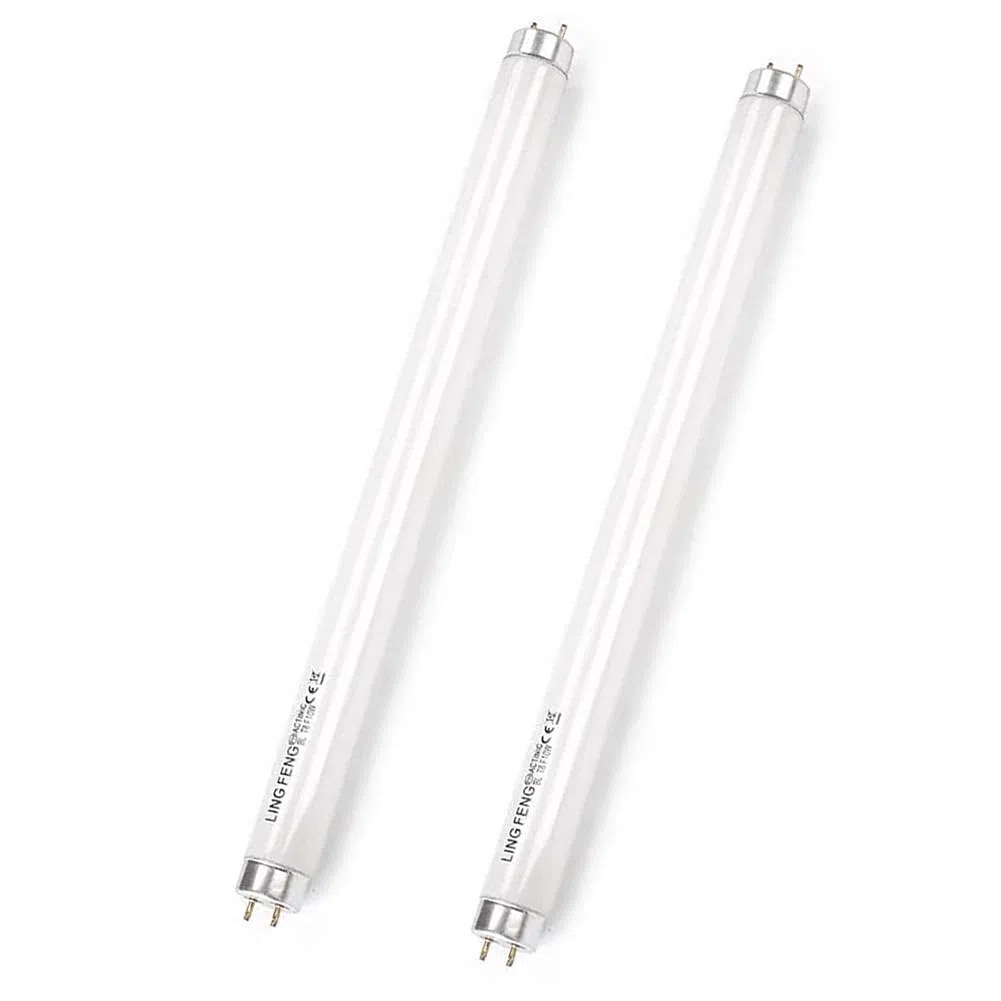 Generico T8 15W Tubi Fluorescenti 2 Pezzi, 450mm, Bianco Freddo 6500K, Attacco G13, Luce a Basso Consumo Energetico, Luce Di Emergenza a Risparmio Energetico, Adatta per Cucina, Bagno, Armadio