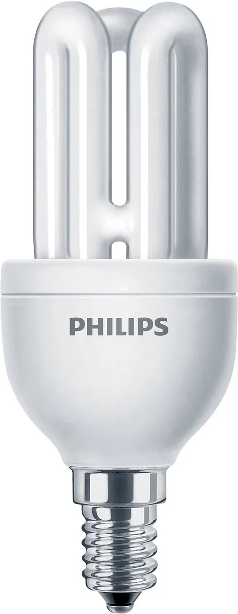 Philips - Lampadina a risparmio energetico Genie 8 Watt, attacco E14, luce bianca calda (827)