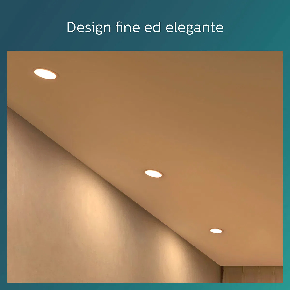 Philips LED Faretto da Incasso Abrosa, Equivalente a 9 W, Luce Bianca Calda, Dimmerabile, Nichel